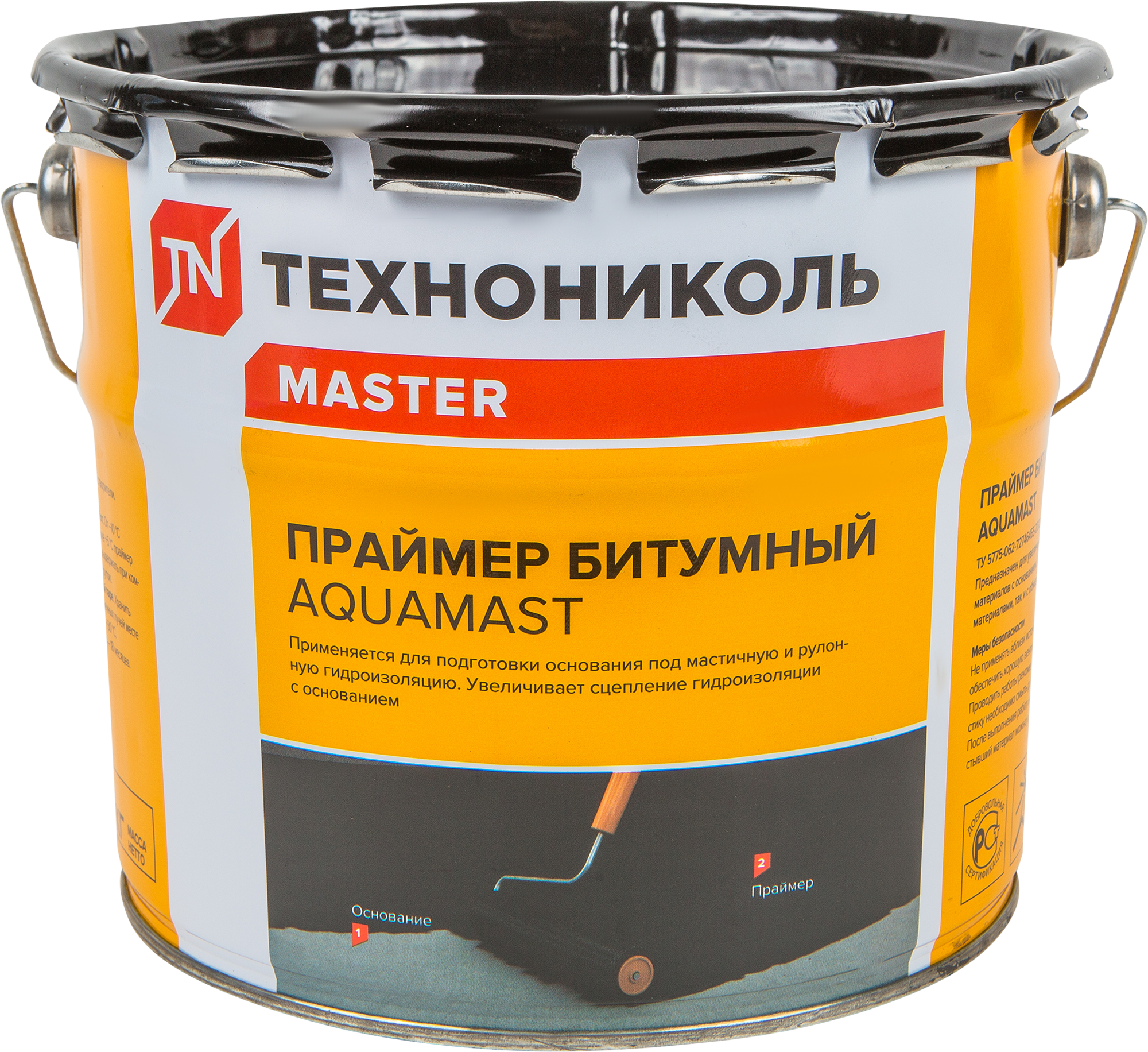 Праймер битумный Технониколь AquaMast 2.4 кг 3 л