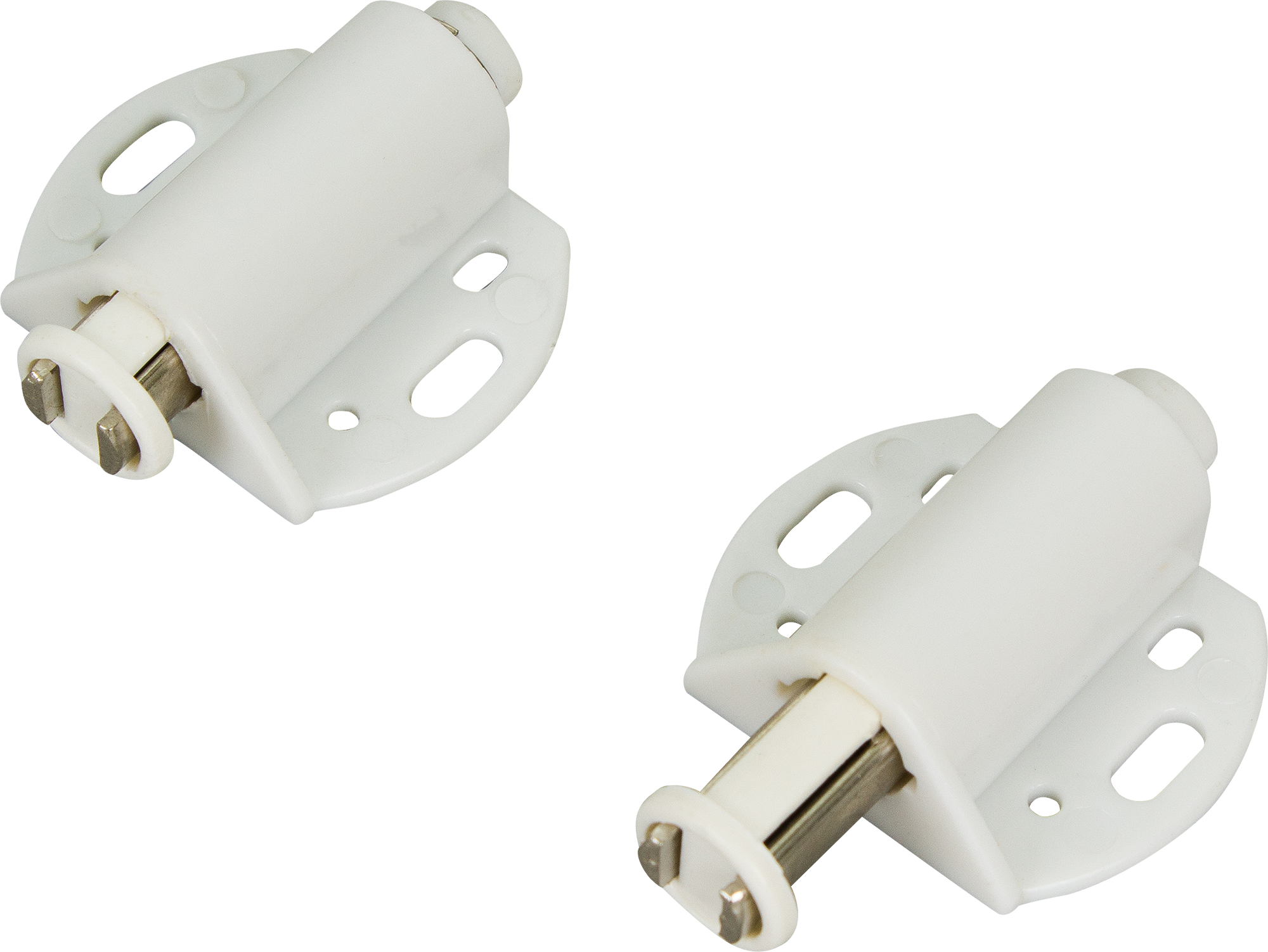 Держатель магнитный MH01 41.8x46.5 мм ПВХ для одного стеклянного фасада цвет белый 2 шт.