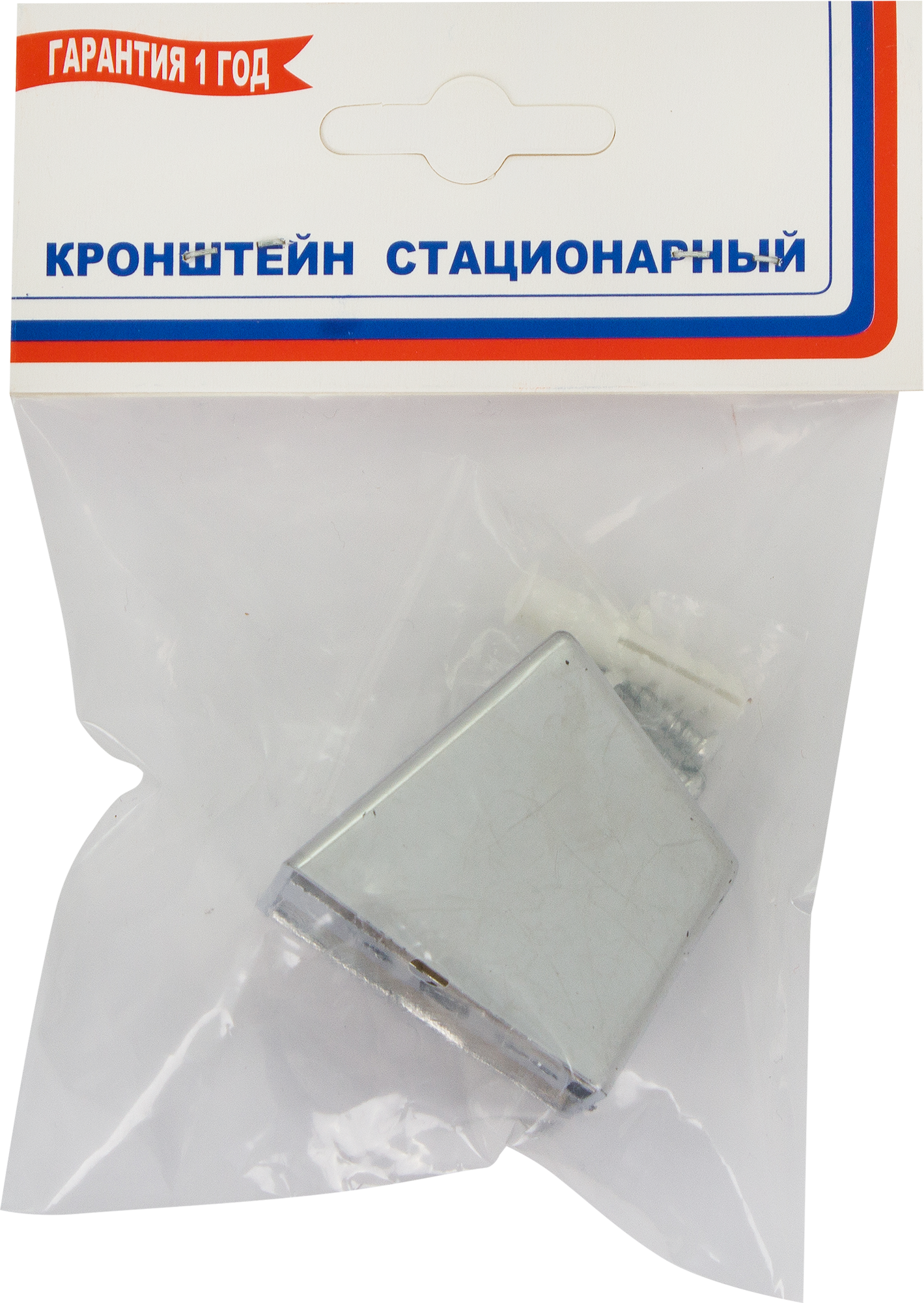 Держатель для душевой лейки стационарный пластик цвет хром - 1