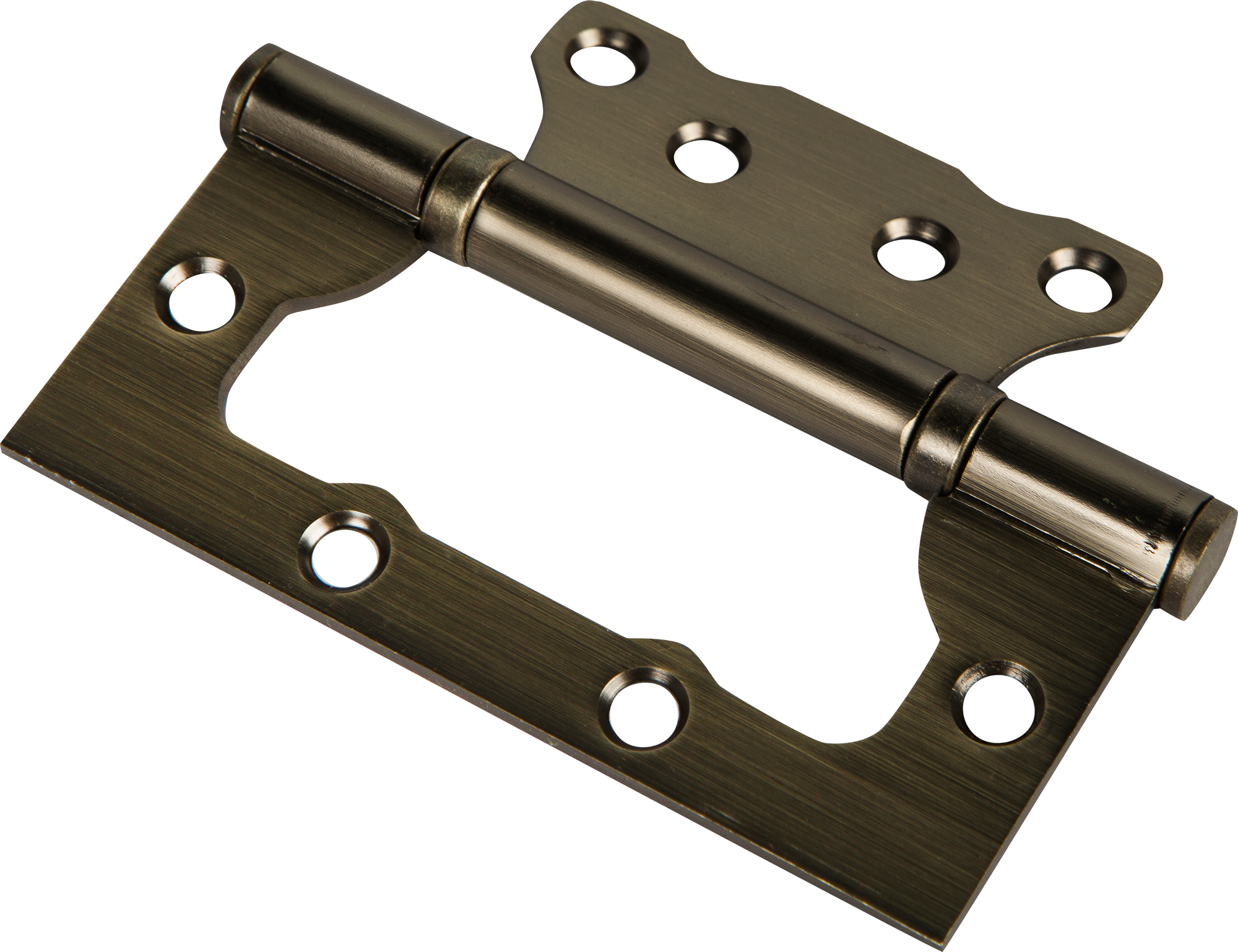 Петля без врезки 100x75x2.5 мм сталь цвет античная бронза