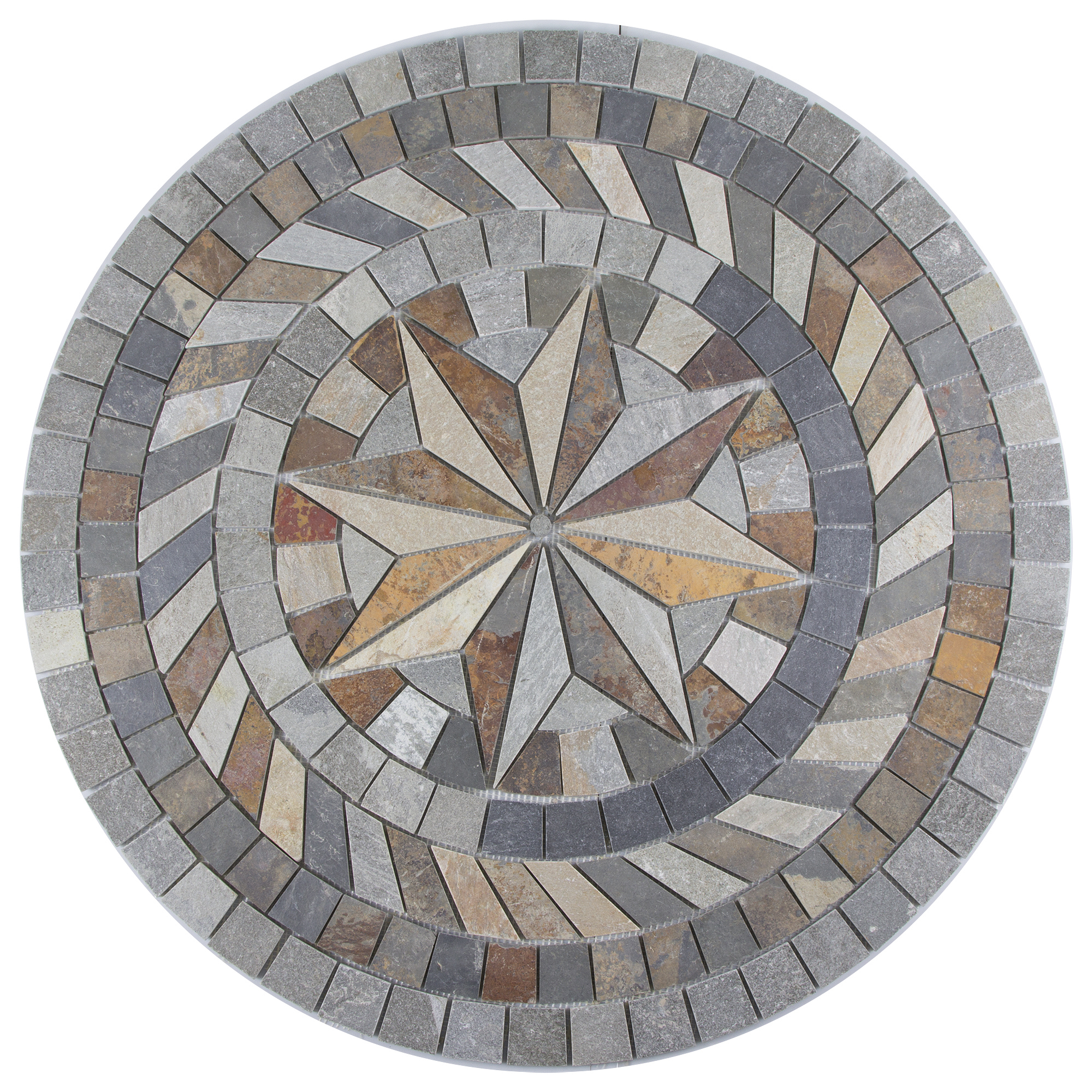 Изображение товара Мозаика панно Artens 100х100 см из сланца для пола интерьерный декор