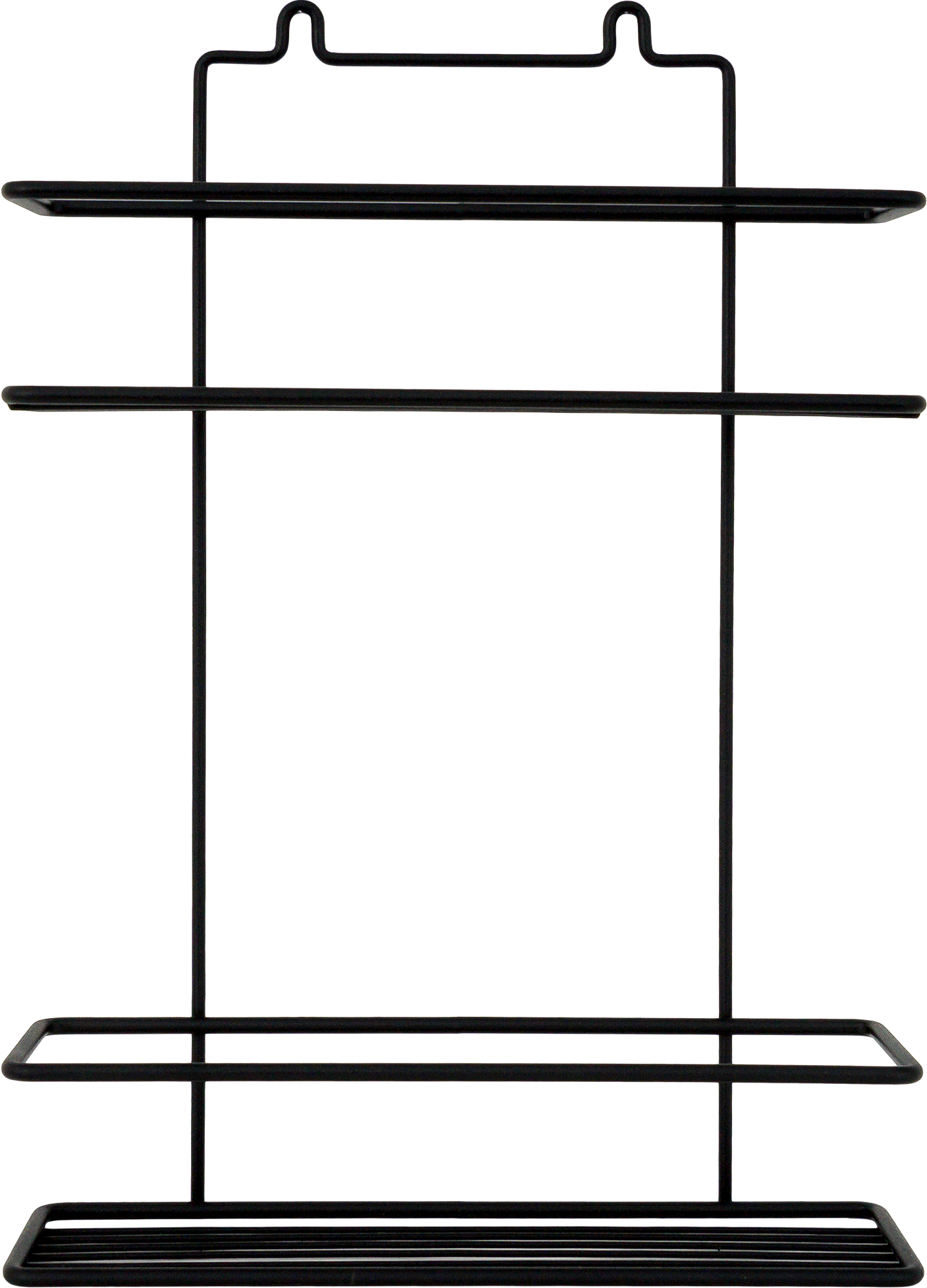 Полка для ванной 25x8.5x36.5 см цвет чёрный