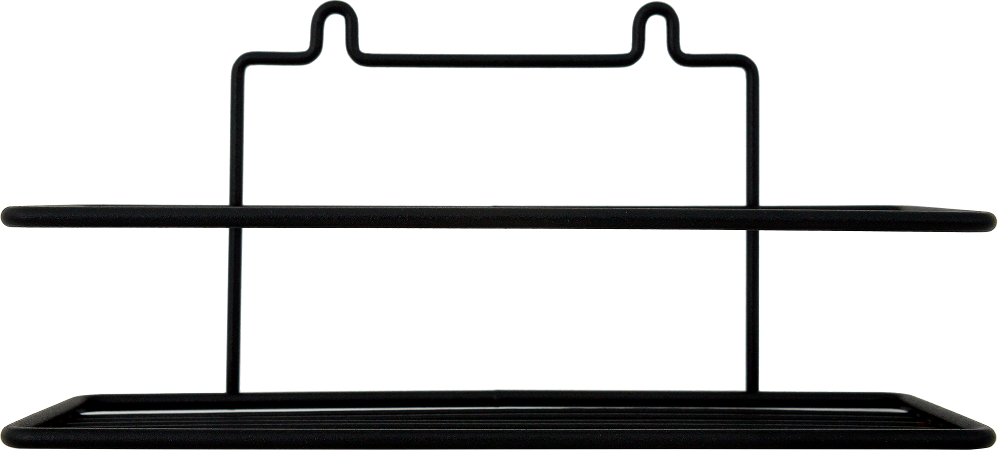 Изображение товара Полка для ванной Ferro черная 25x12.5x8.5 см металлическая аксессуар для хранения