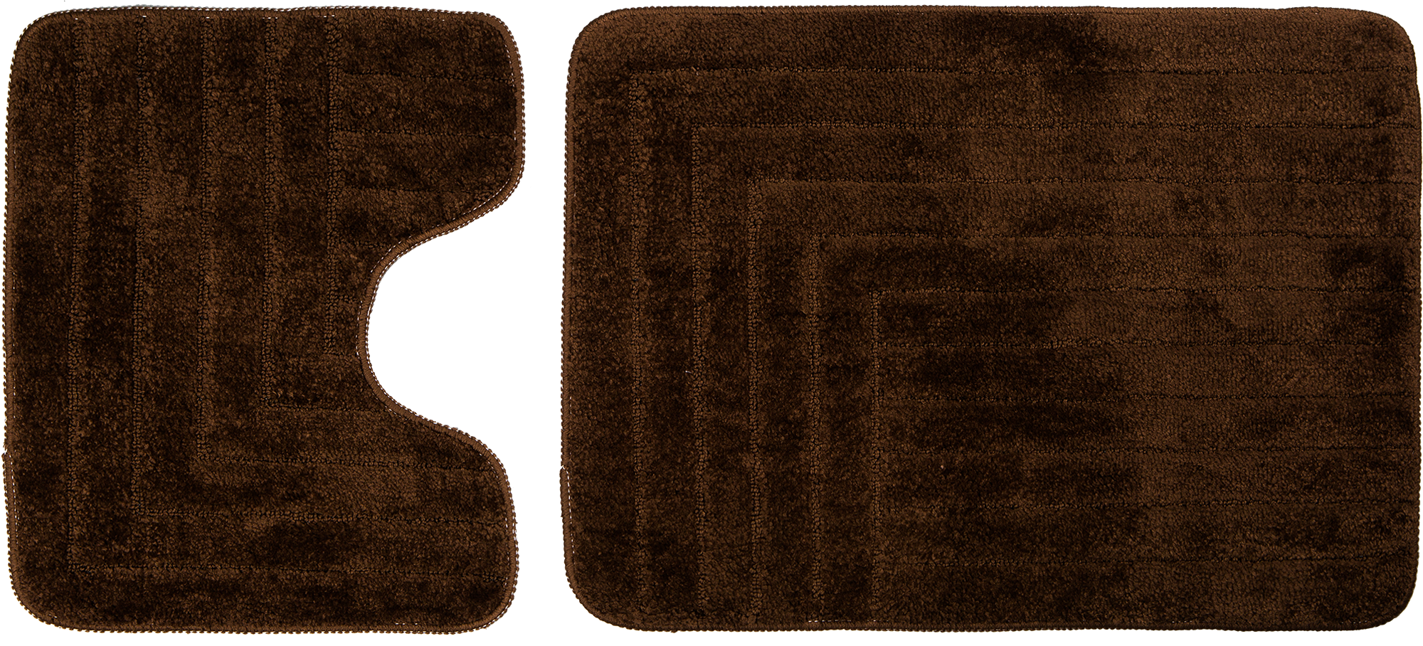 Изображение товара Набор ковриков для ванной комнаты Katya 50х40 см 50х70 см цвет коричневый