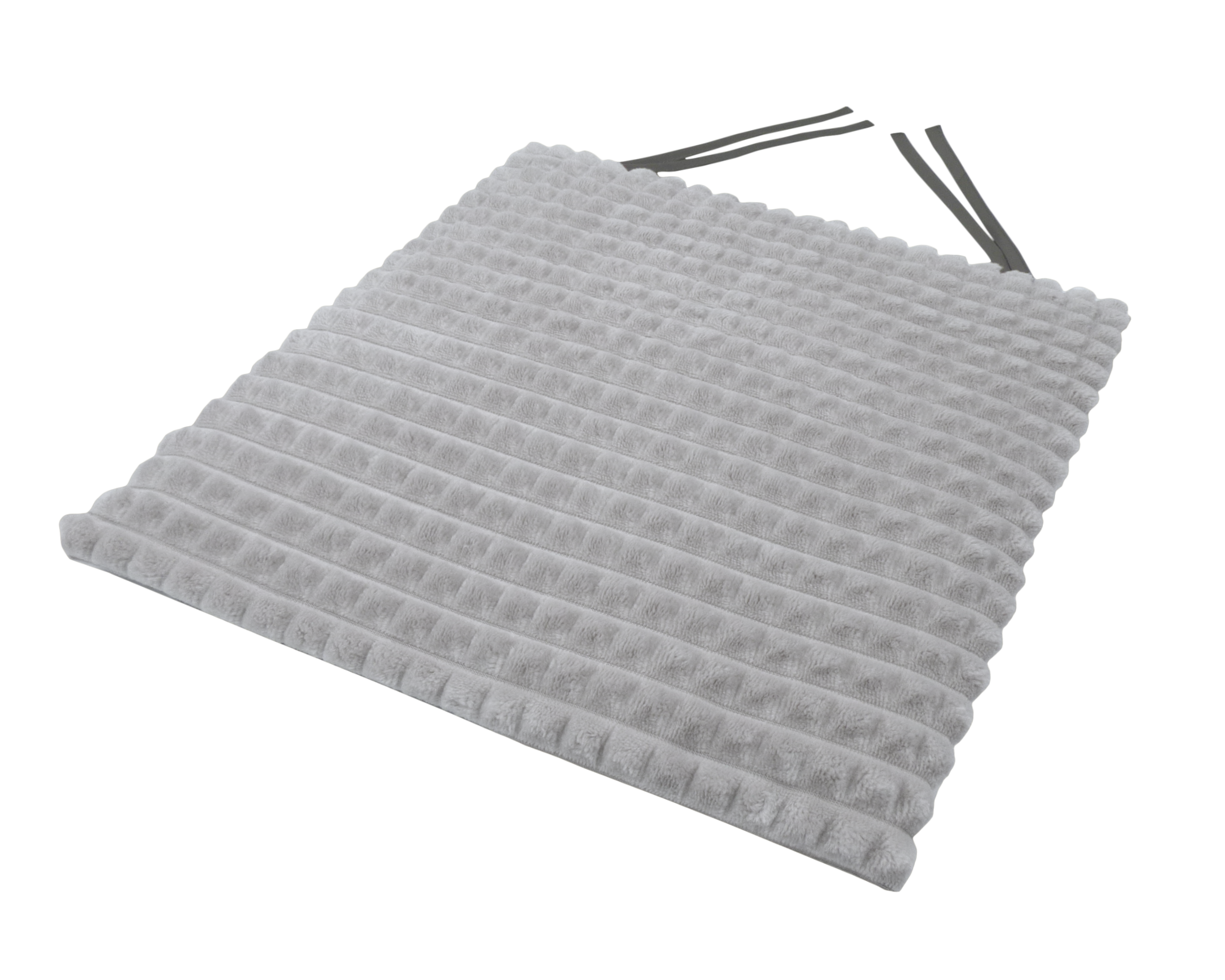 Галета для стула Плюш 40x40 см серая - 1