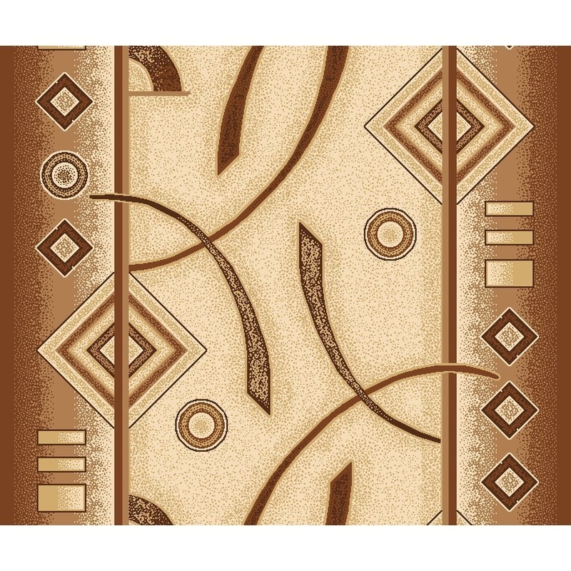 Изображение товара Ковровая дорожка Лидер 170 1,2 м коричневый войлок полиамид уютный дизайн