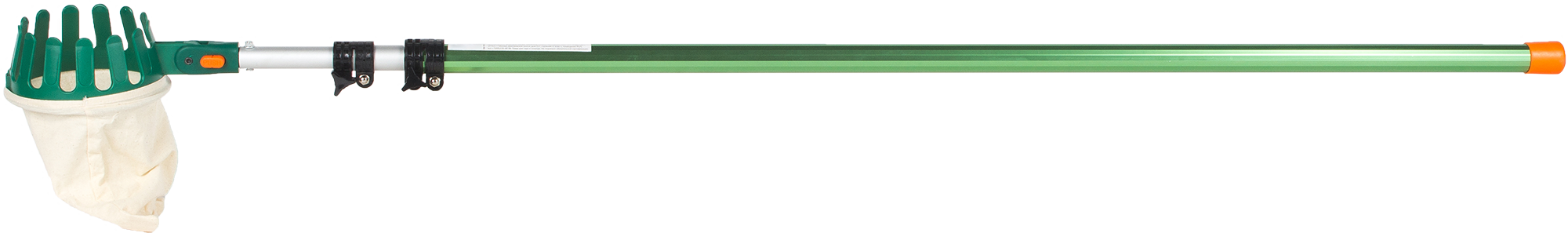 Изображение товара Плодосъёмник с телескопической ручкой 3.75 м, стальной, тканевый приемник, НОВАСАД