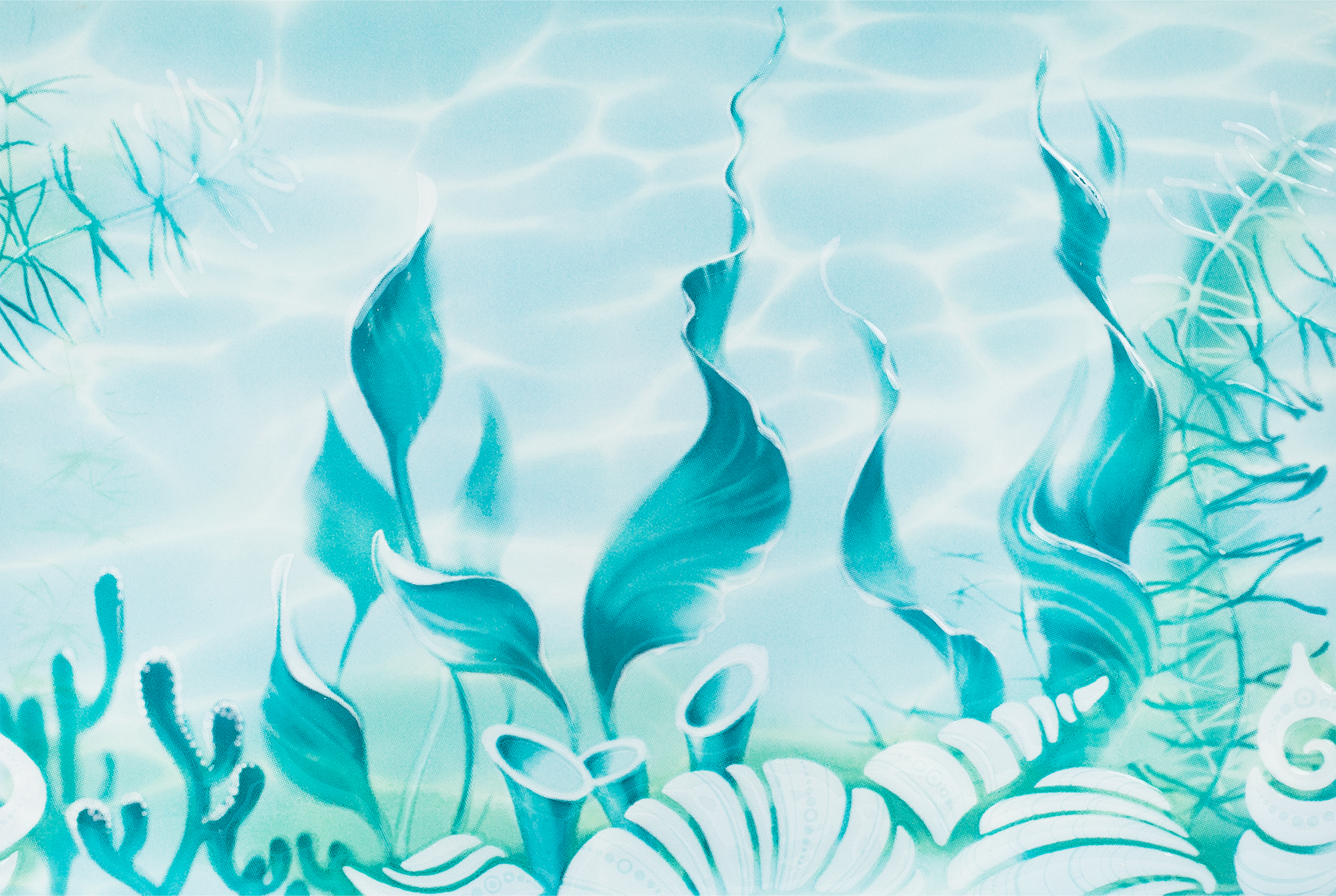 Изображение товара Декор Лагуна ВС7ЛГ606 24.9х36.4 см голубой для ванной стены