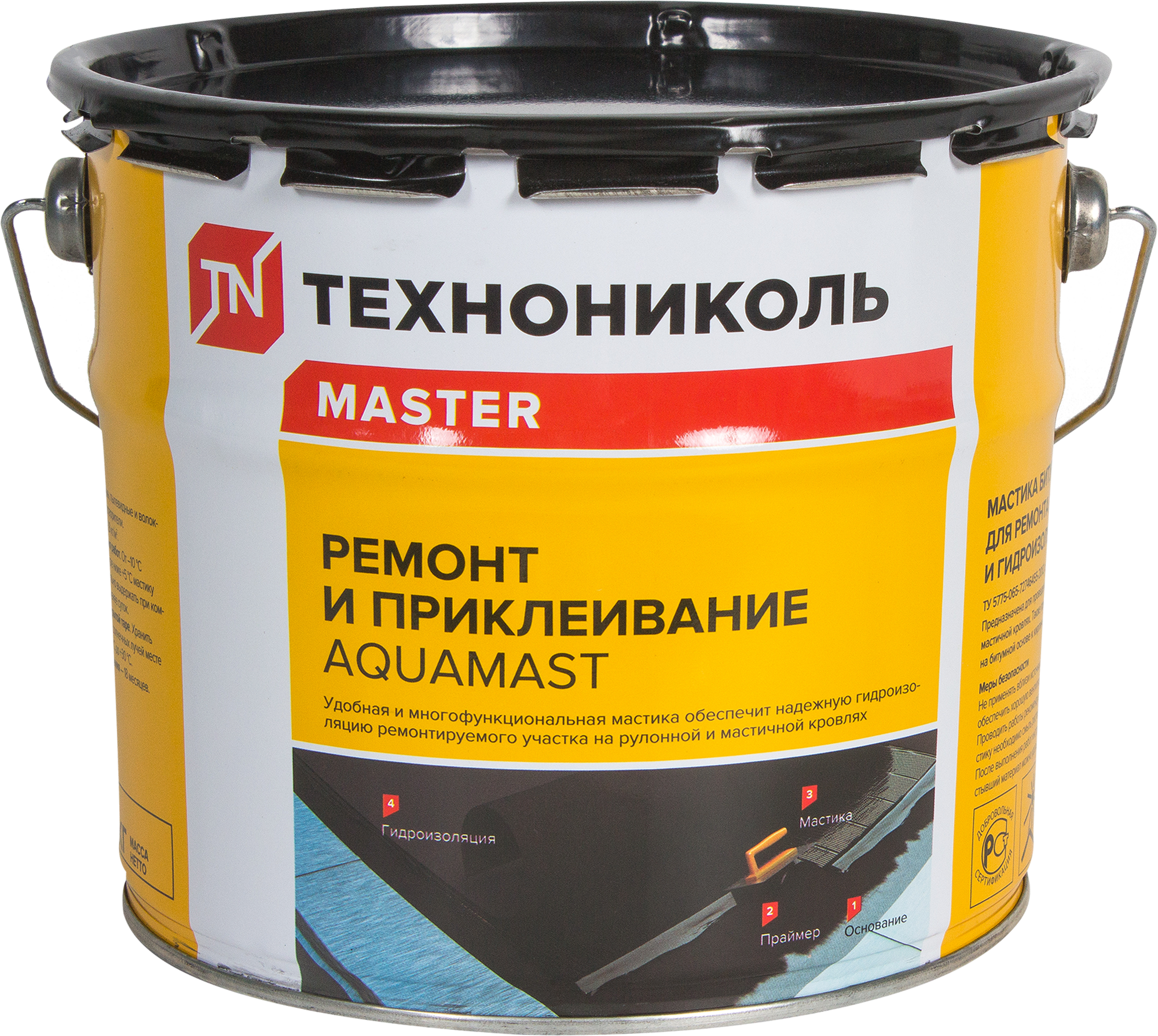 Мастика для ремонта и приклеивания Технониколь AquaMast 3 кг