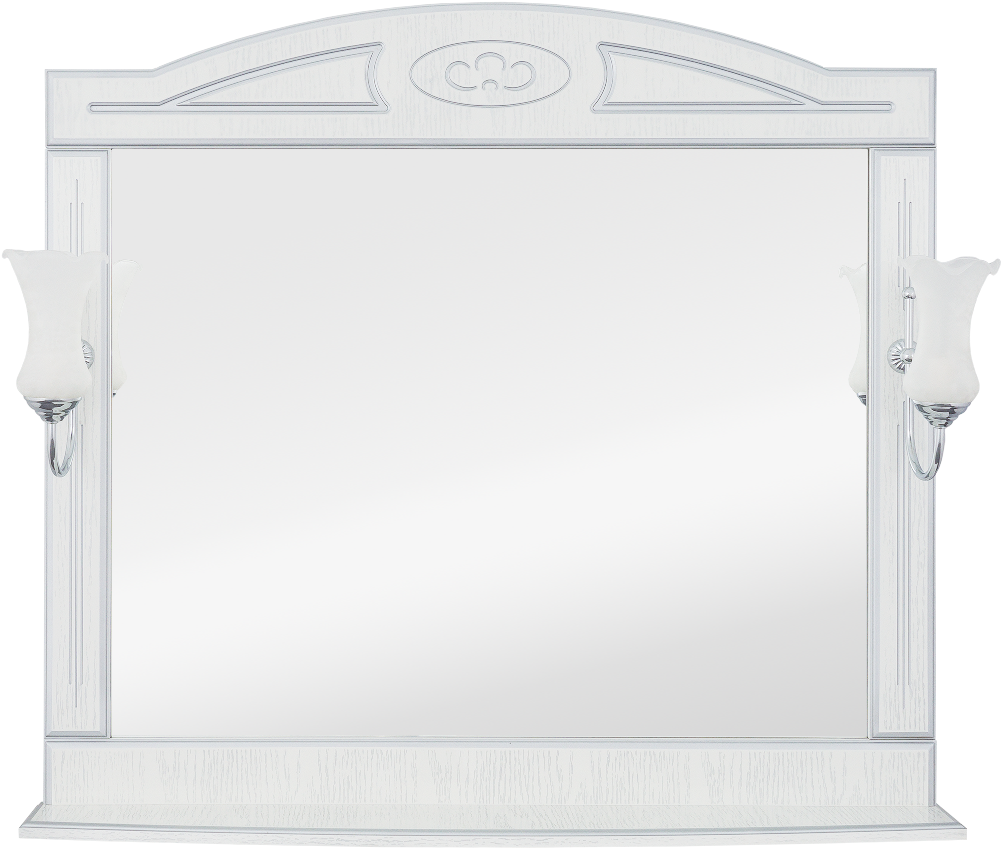 Изображение товара Зеркало «Луиза» 105 см цвет белое серебро