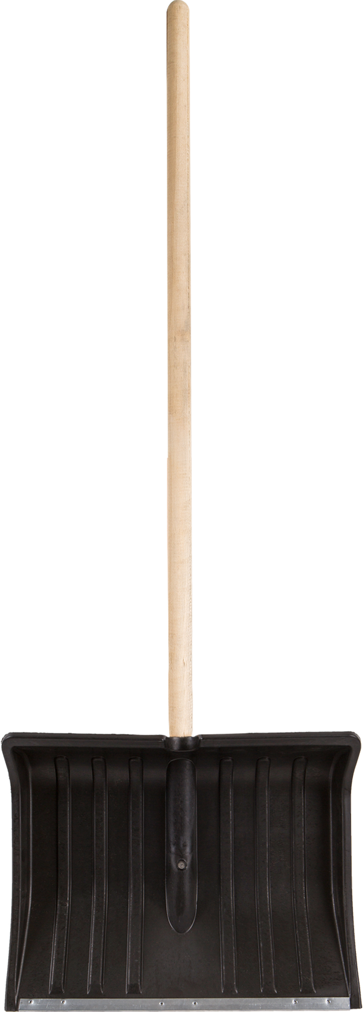 Изображение товара Лопата для уборки снега с планкой 50 см деревянный черенок Россия