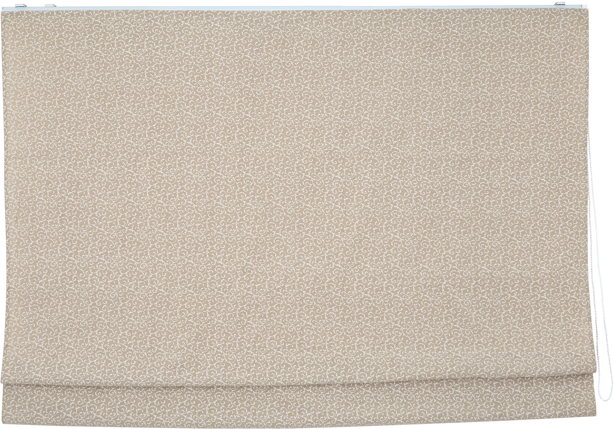Изображение товара Римская штора Свирель 140x175 бежевый с цепочным механизмом