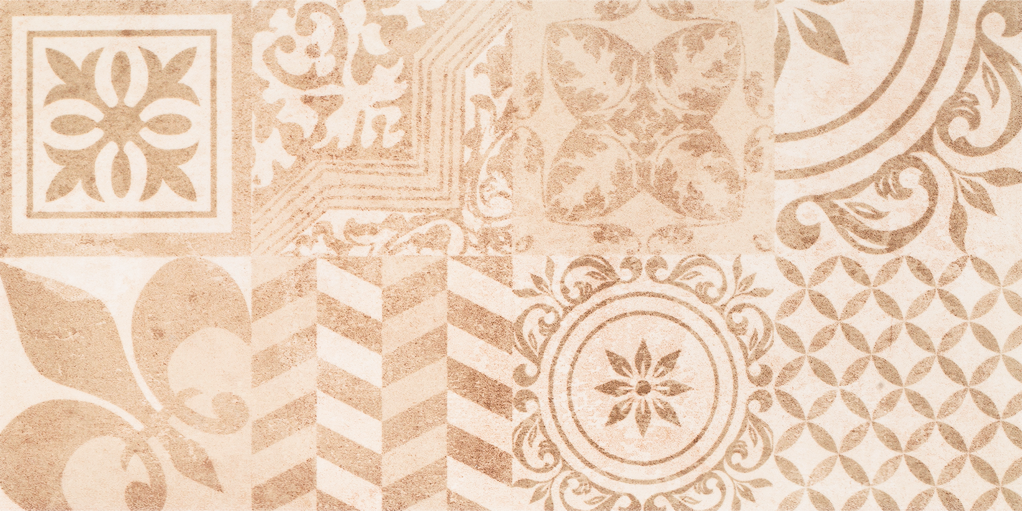 Изображение товара Настенная плитка Bastion 20х40 см бежевый с рисунком для внутренней облицовки