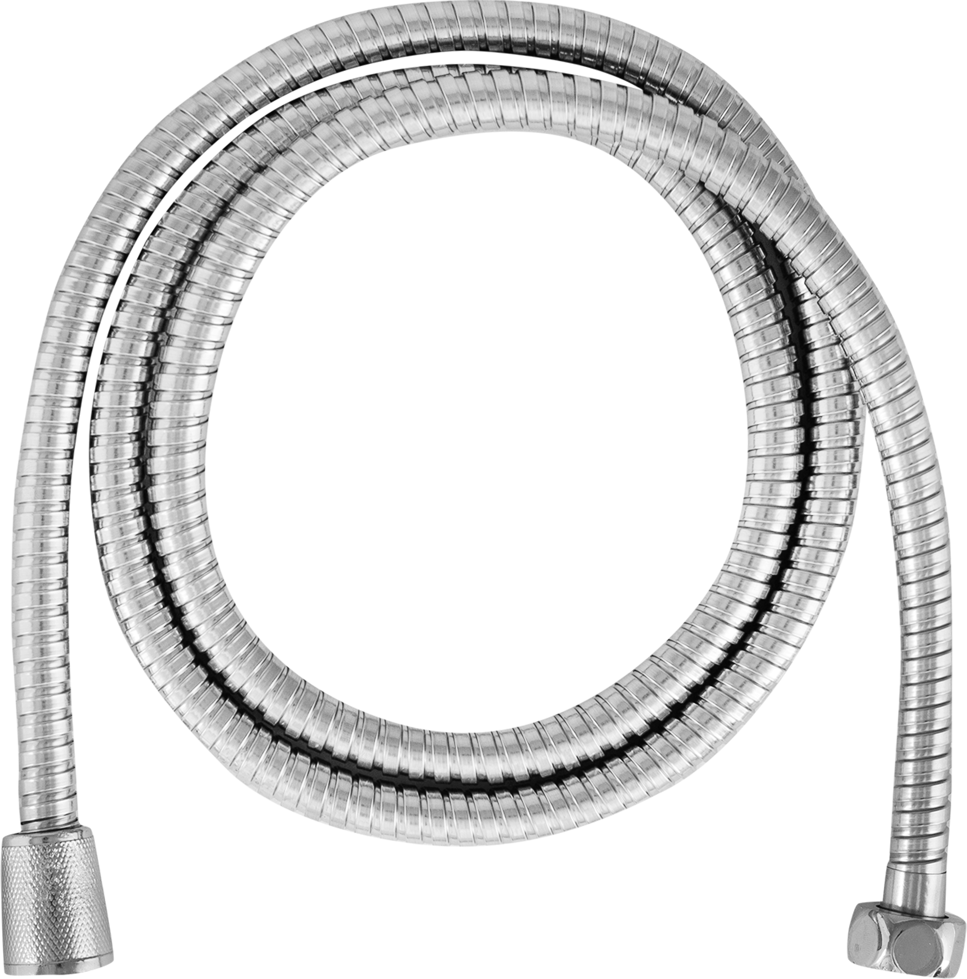 Изображение товара Металлический душевой шланг 1.5 м хром нержавеющая сталь Россия