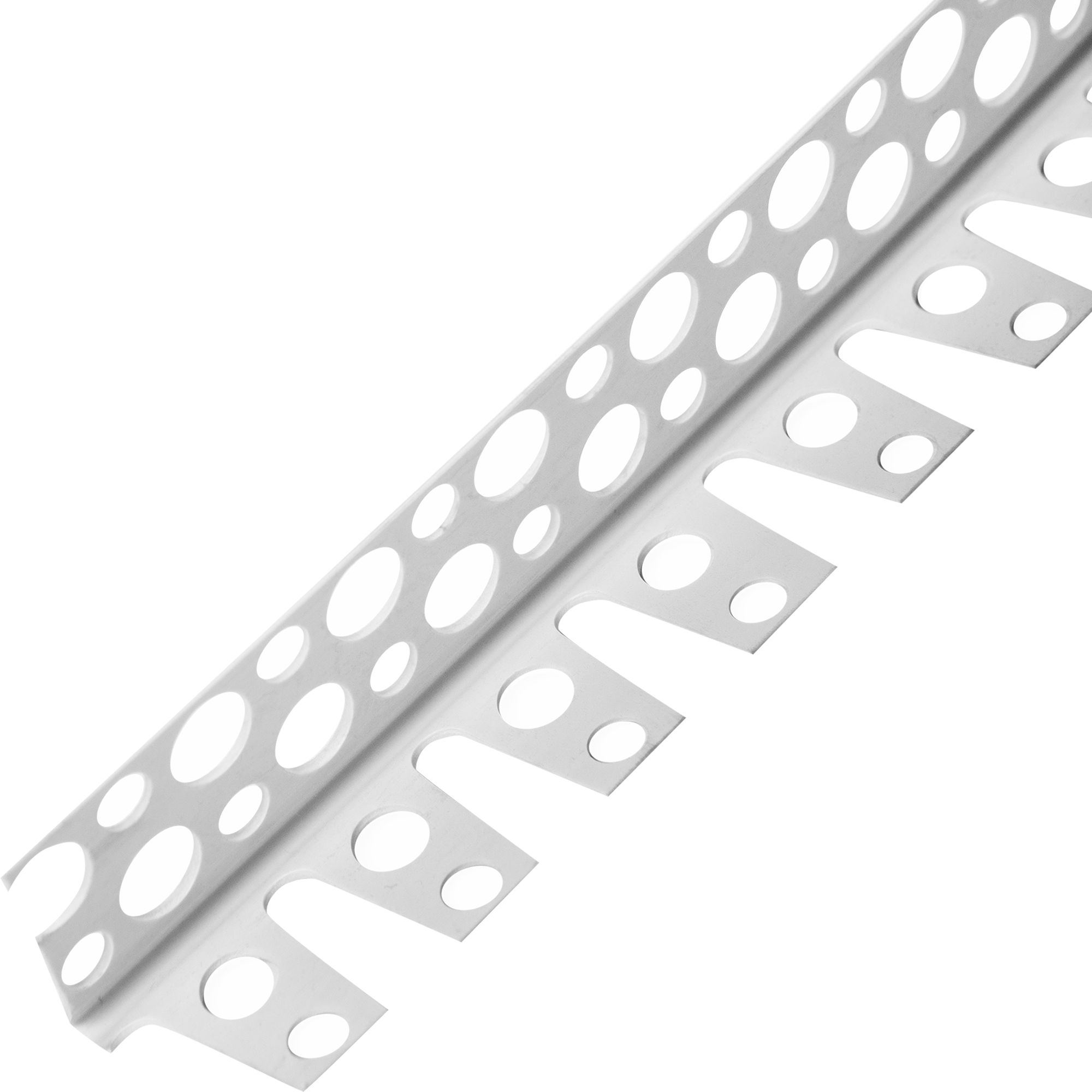 Угол арочный ПВХ перфорированный 25x25x3000 мм