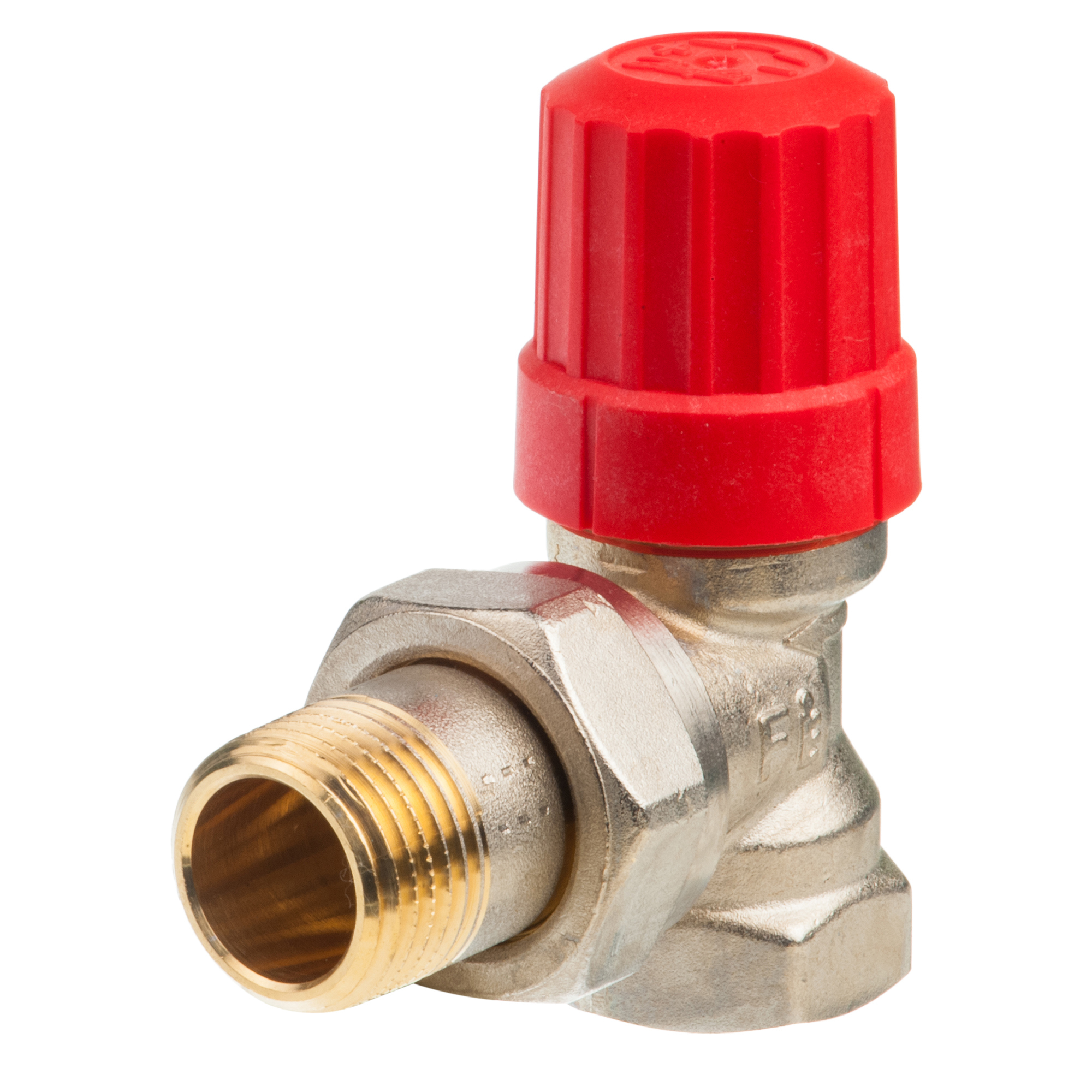 Изображение товара Клапан для радиатора запорный угловой с выносным датчиком 1/2" Россия