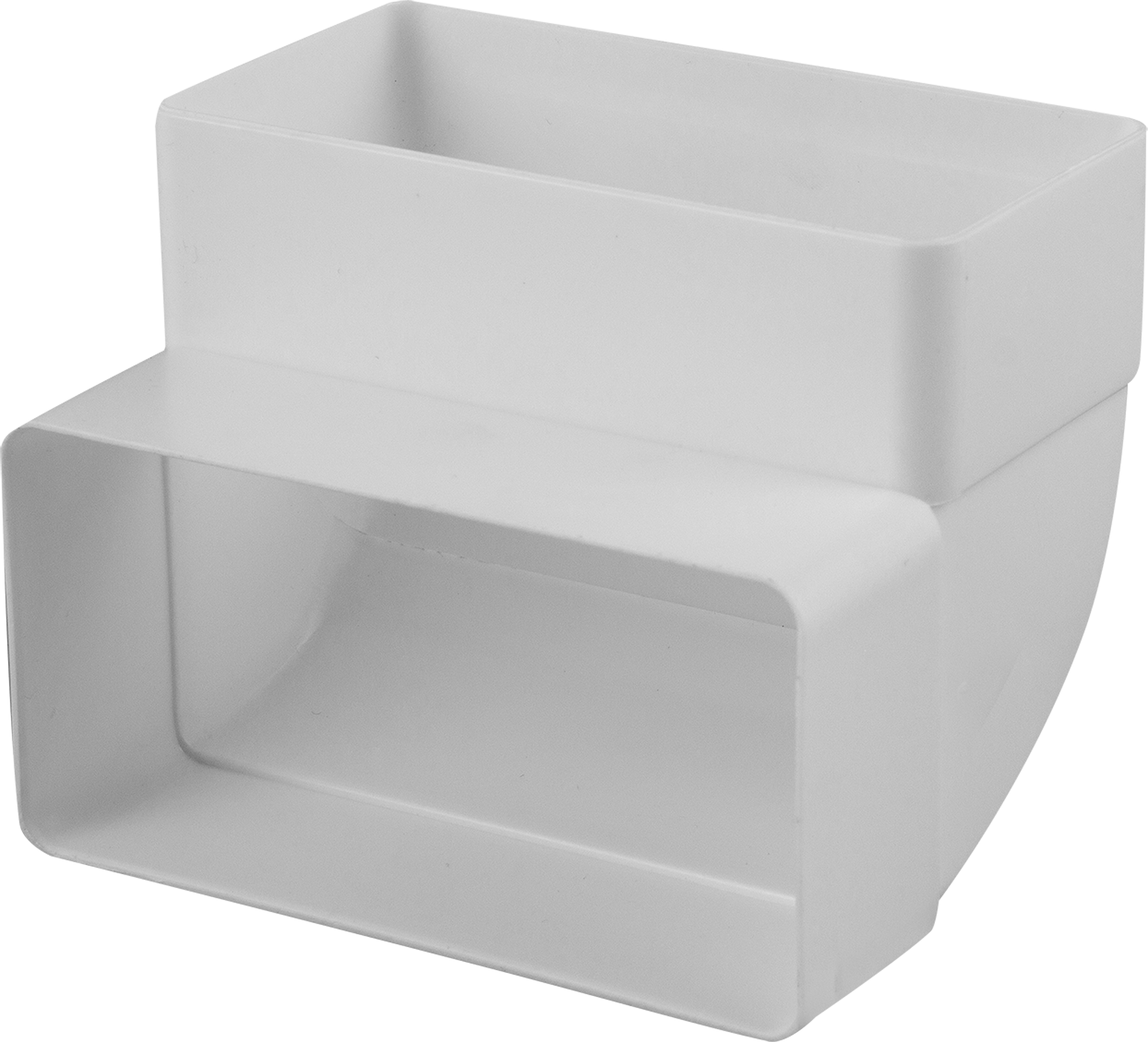 Изображение товара Колено вертикальное 55x110 мм для плоских воздуховодов