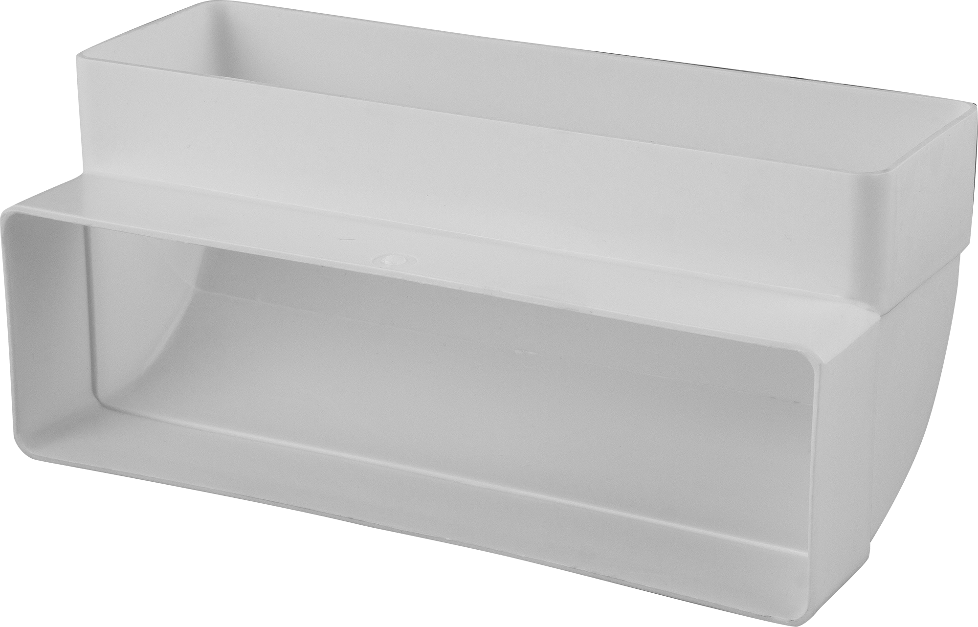 Изображение товара Колено вертикальное для плоских воздуховодов Equation 60x204 мм пластик