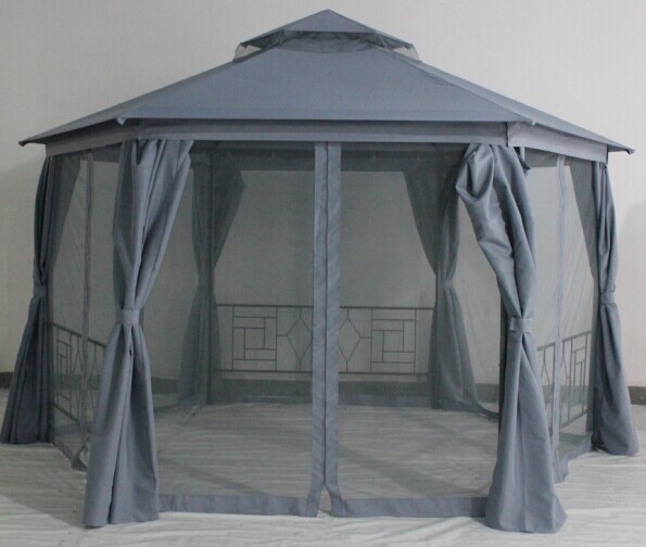 Изображение товара Набор для павильона Антрацит; штора сетка тент зелёный, защита от солнца ветра насекомых