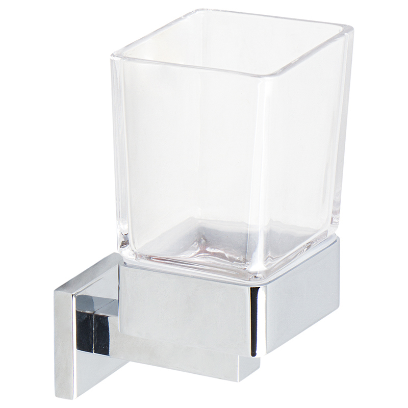 Изображение товара Стакан подвесной для зубных щёток Sensea «Quaddro», одинарный, цвет хром