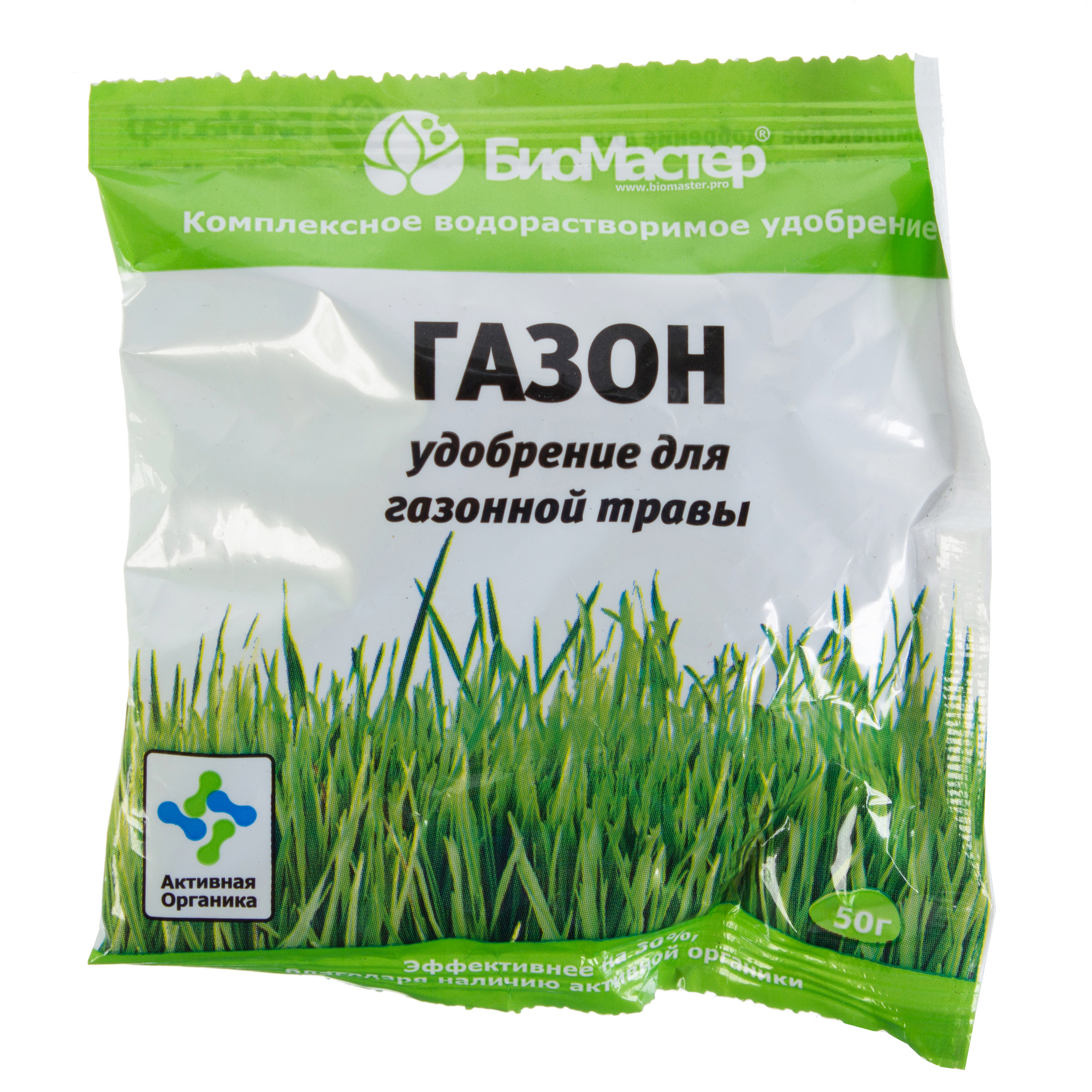 Изображение товара Удобрение БиоМастер Газон комплексное водорастворимое 0.05 кг
