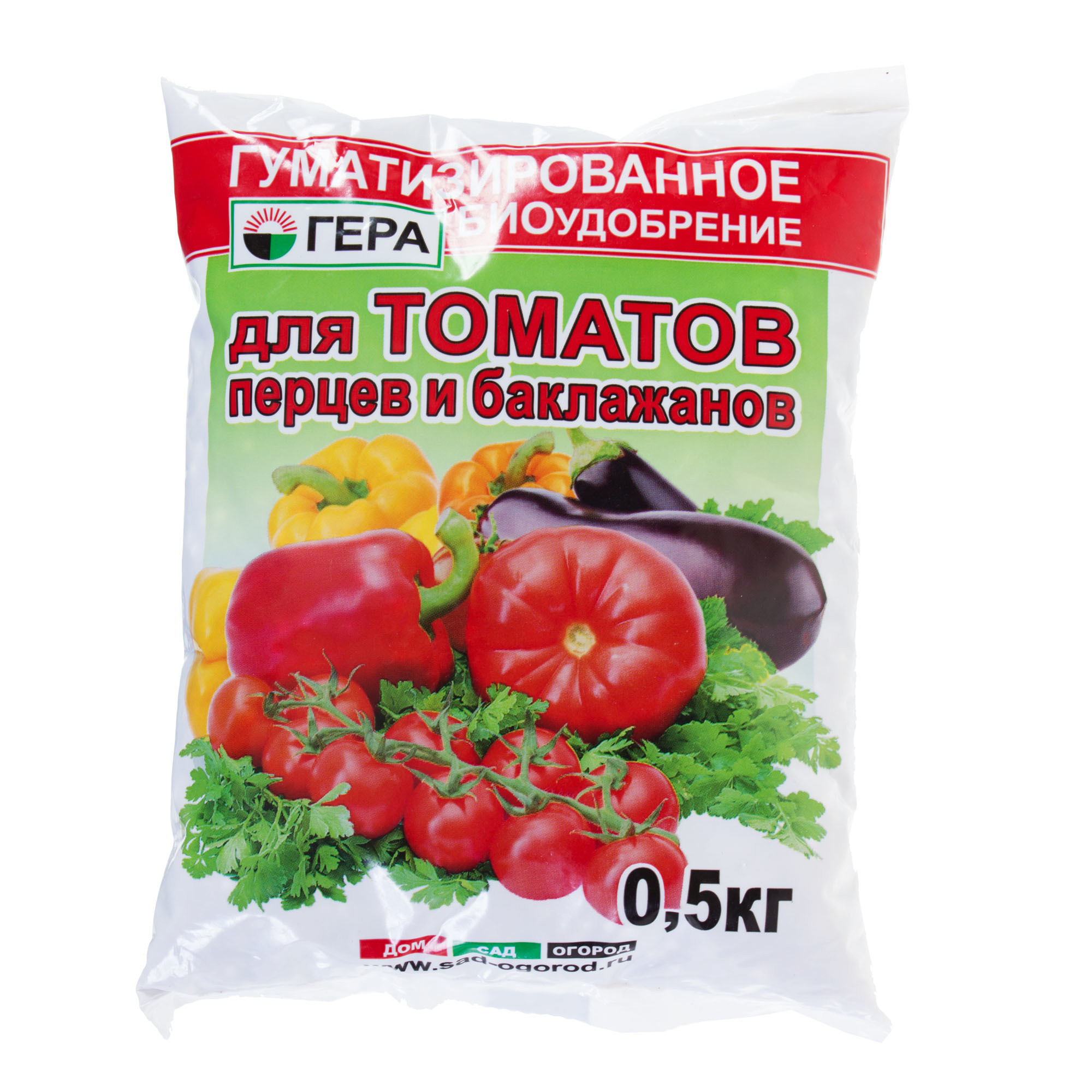 Изображение товара Удобрение Гера для томатов и перцев 0.5кг
