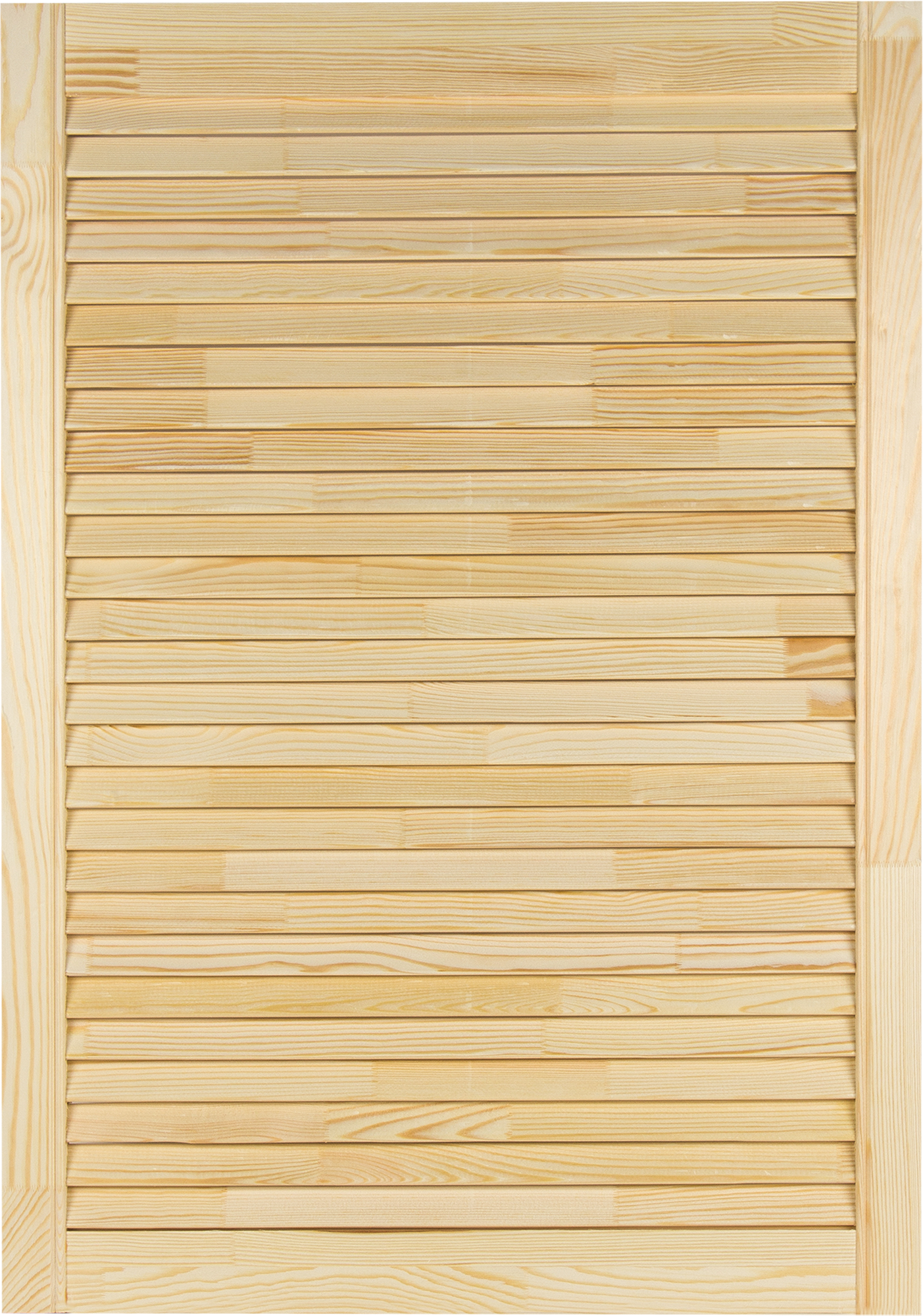 Изображение товара Жалюзийная дверка из хвои 850x594x20 мм натуральное дерево для шкафов