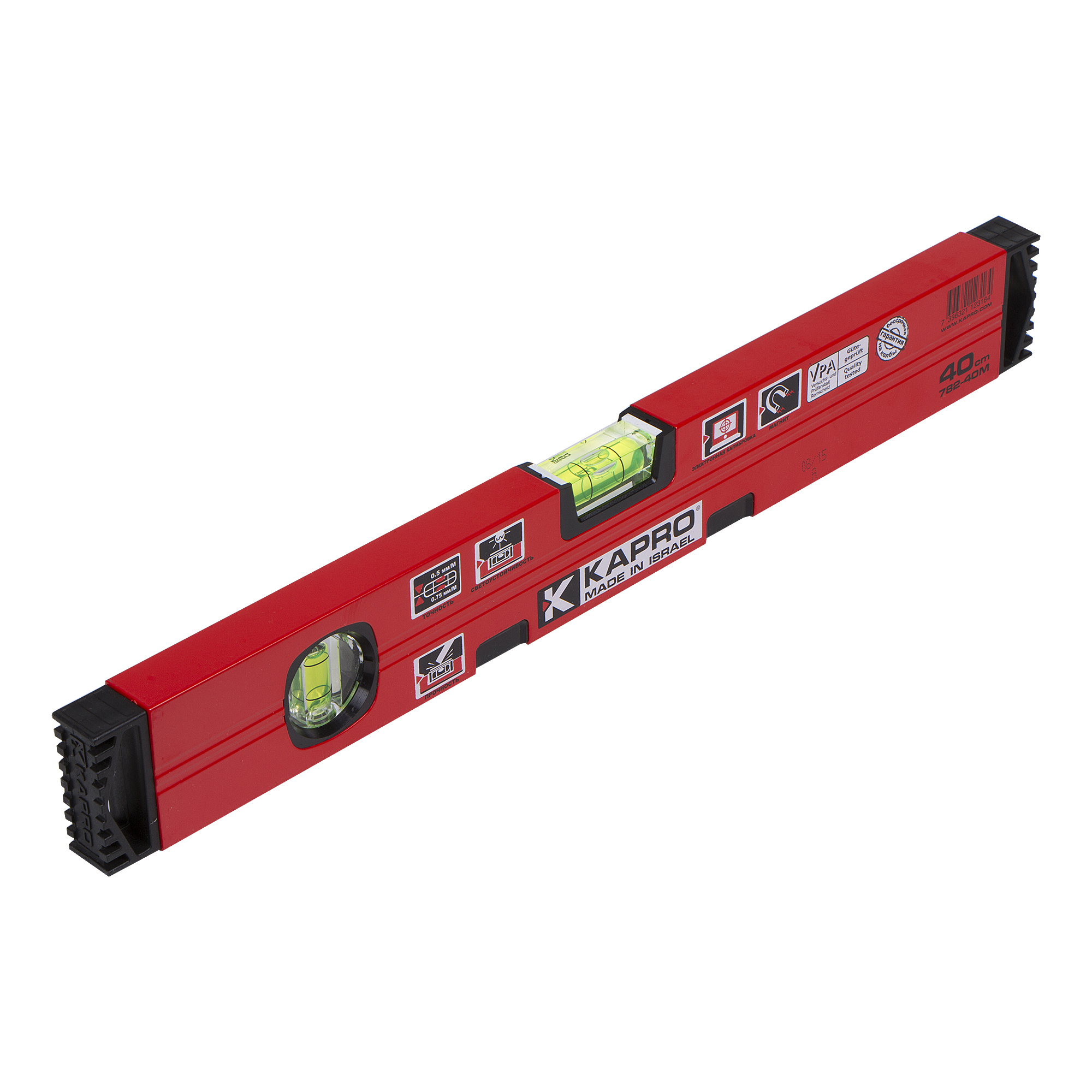 Изображение товара Уровень пузырьковый Kapro Genesis 782-40M-40 магнитный 400 мм