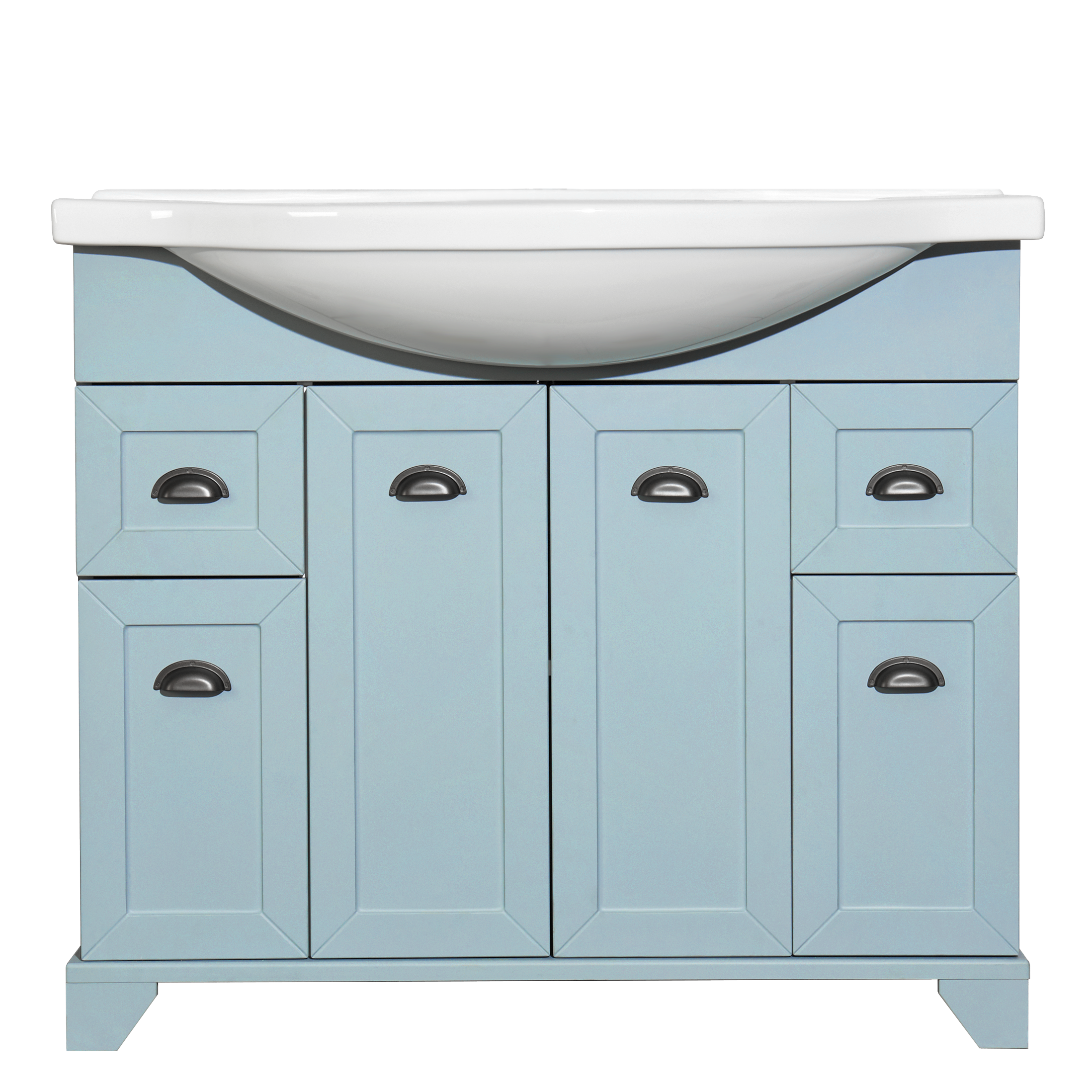 Изображение товара Тумба под раковину напольная Aquaton Шарм 100 см цвет зелёный