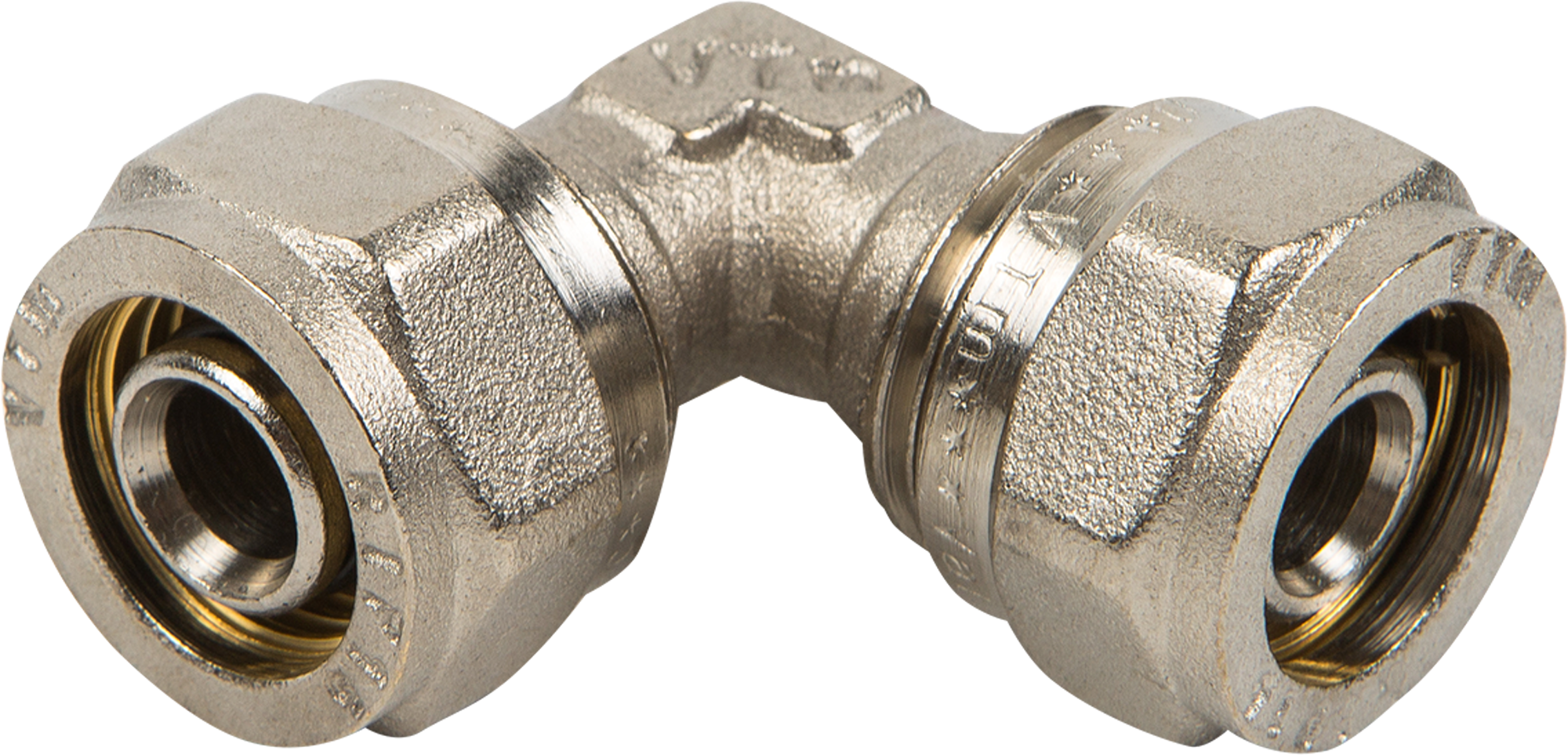 Изображение товара Угол обжимной Valtec 16х16 мм латунь VTM.351 для систем водоснабжения и отопления