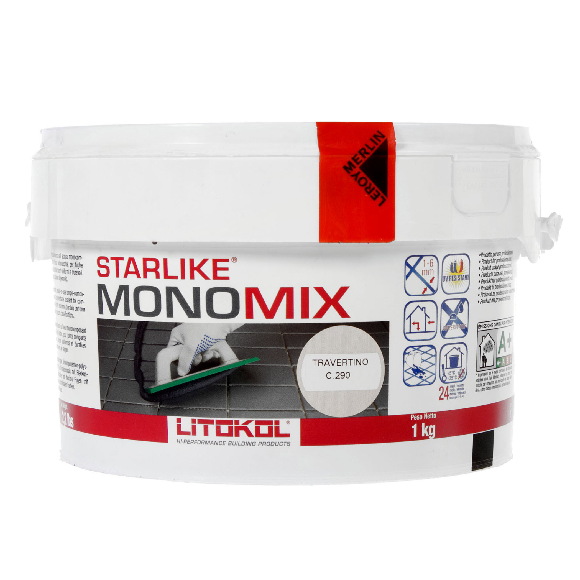 Изображение товара Затирка цементная Starlike Monomix C290 1 кг бежевый для швов