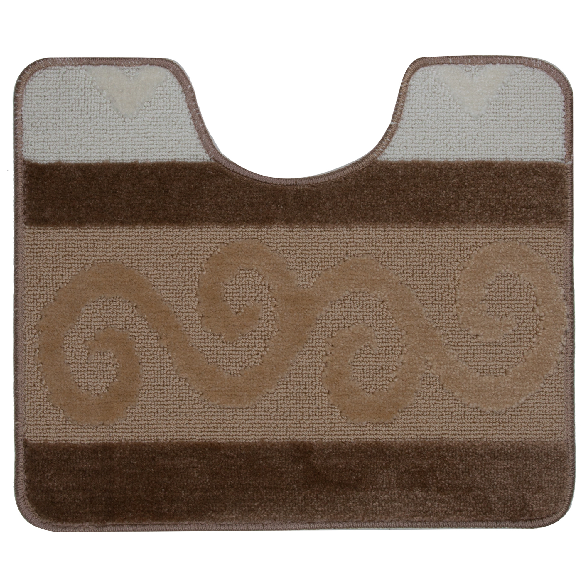 Изображение товара Коврик для туалета «Hurrem» 50х60 см цвет бежевый