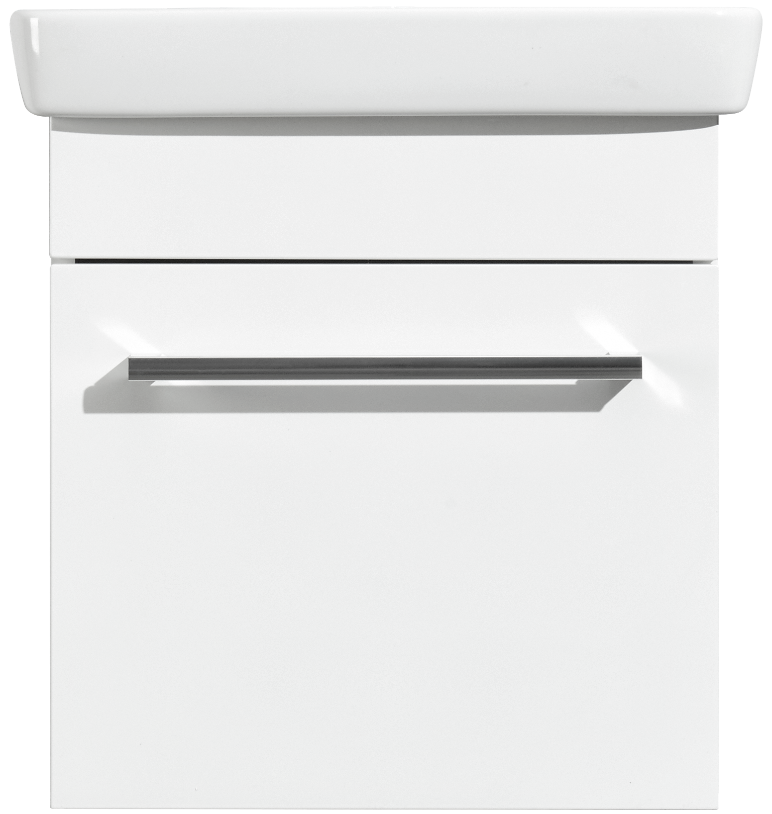 Изображение товара Тумба под раковину подвесная Aquaton «Поль» 45 см цвет белый глянец