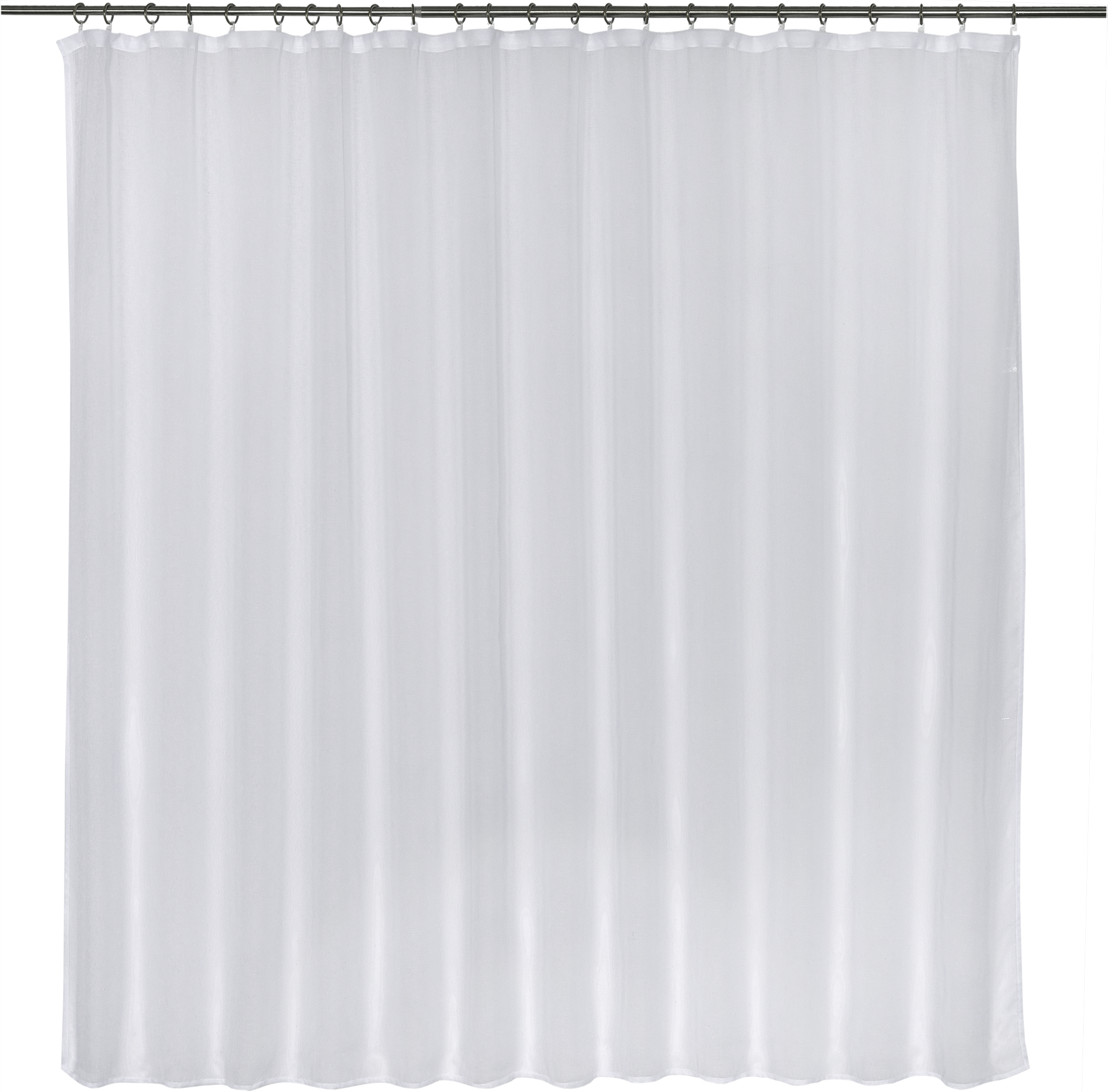 Изображение товара Тюль на ленте Лён 250x180 см белого цвета