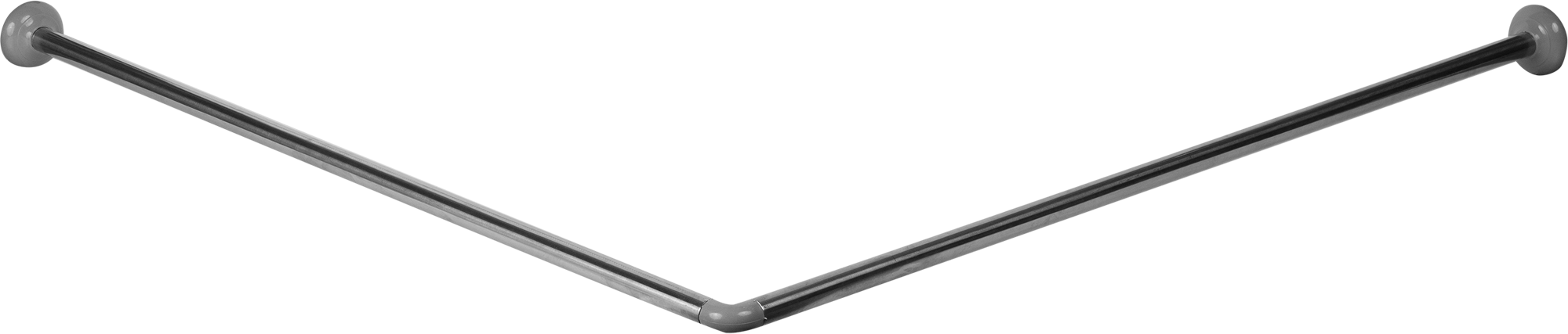 Изображение товара Карниз для ванной Vidage угловой 90x90 см хром штульп крепление