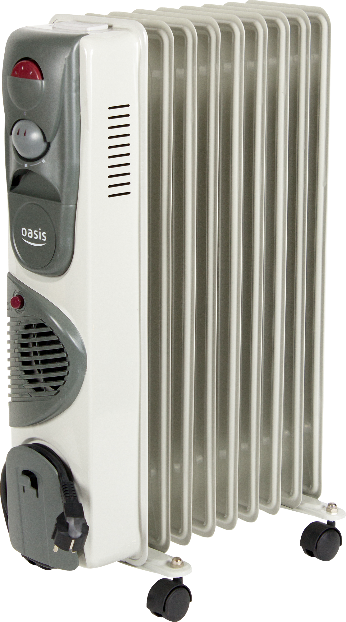 Изображение товара Обогреватель масляный Oasis BB-20T 2400 Вт механический термостат, 9 секций
