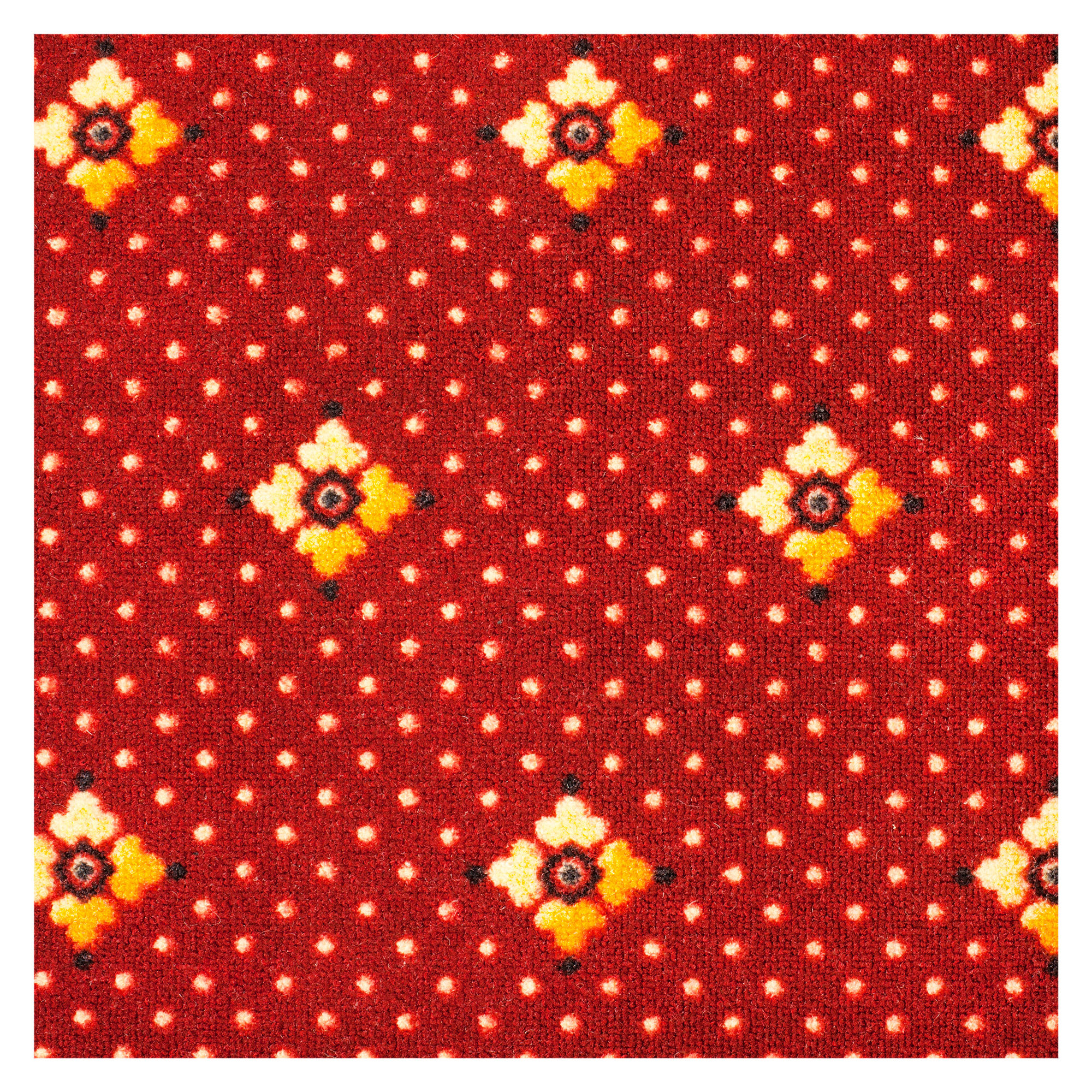 Изображение товара Ковровое покрытие Плутон 931, принт, цвет красный, 4 м