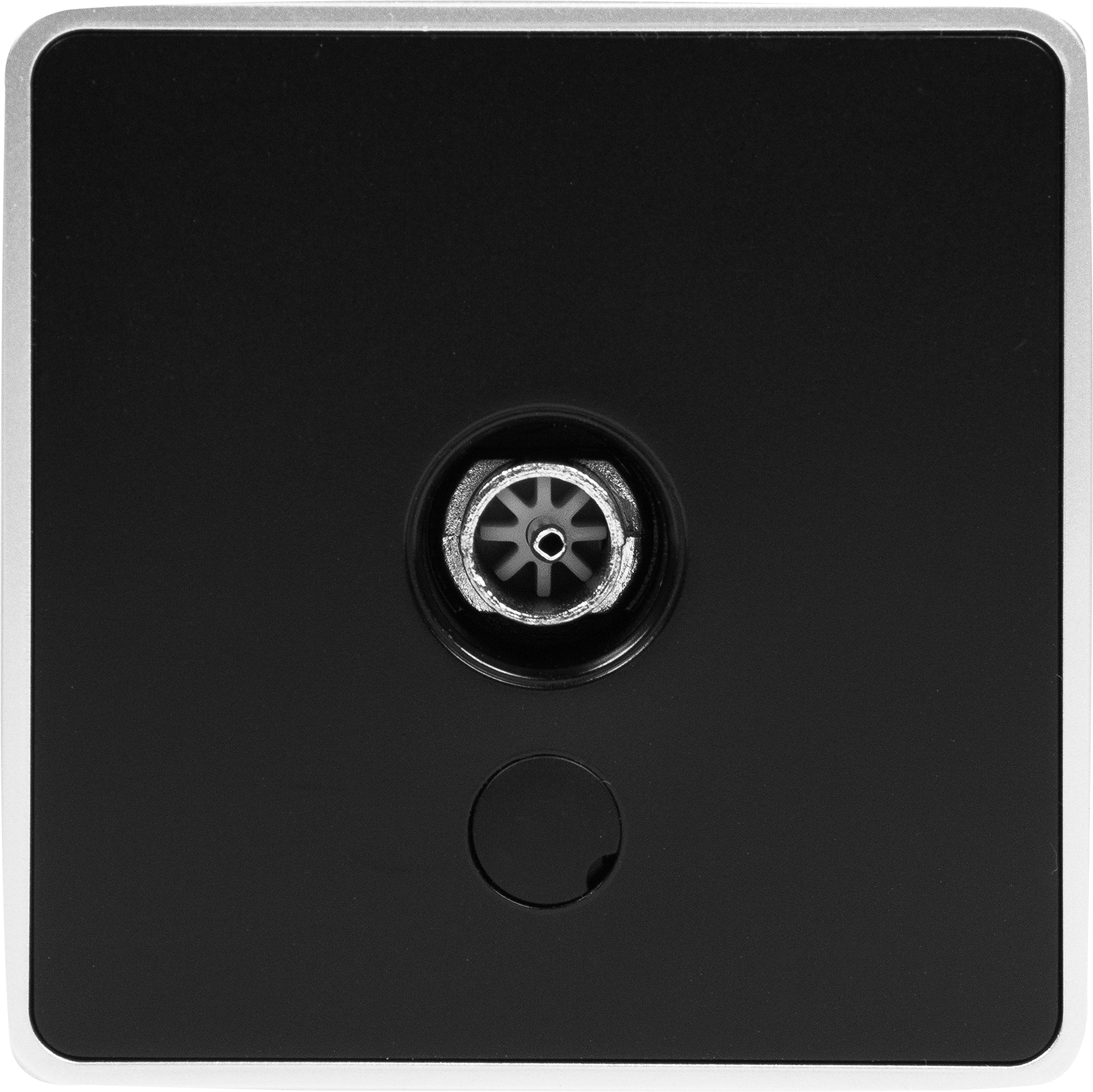 Изображение товара ТВ-розетка оконечная накладная Werkel Gallant звезда цвет чёрный с серебром