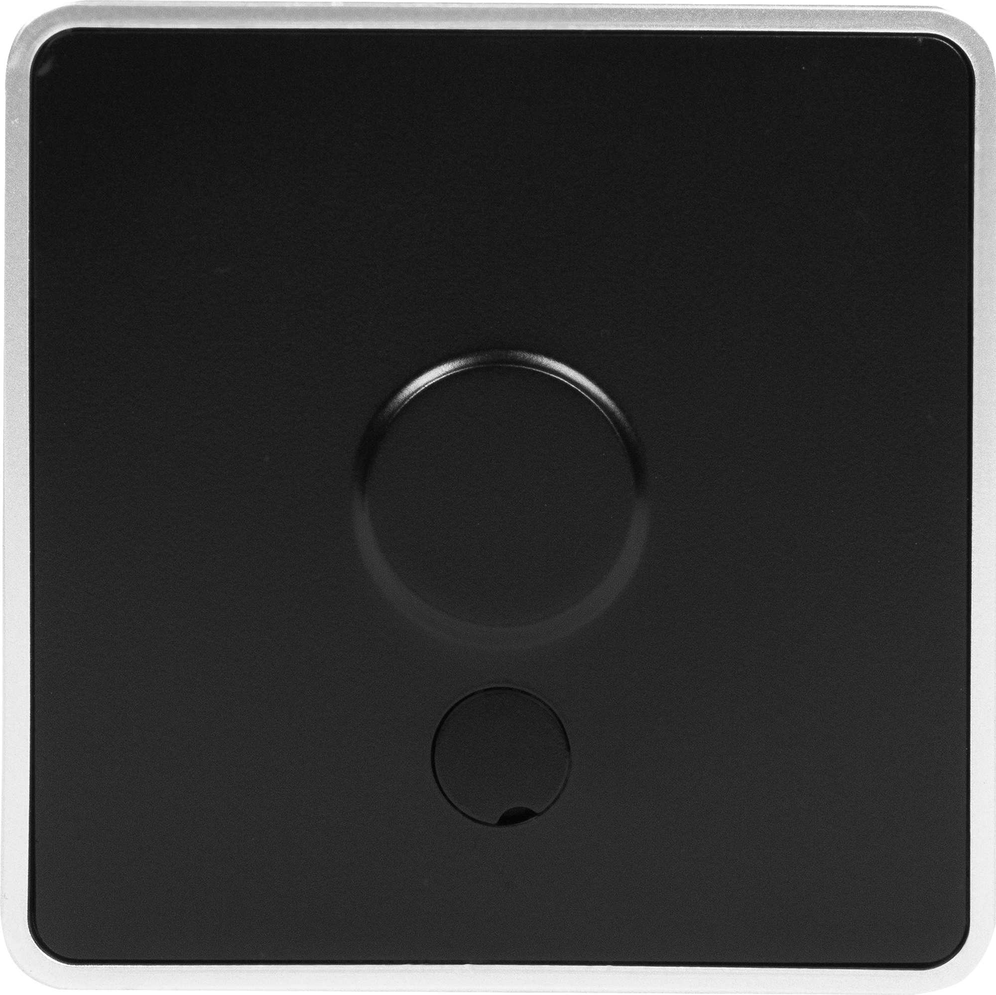 Вывод кабеля накладной Werkel Gallant цвет чёрный с серебром