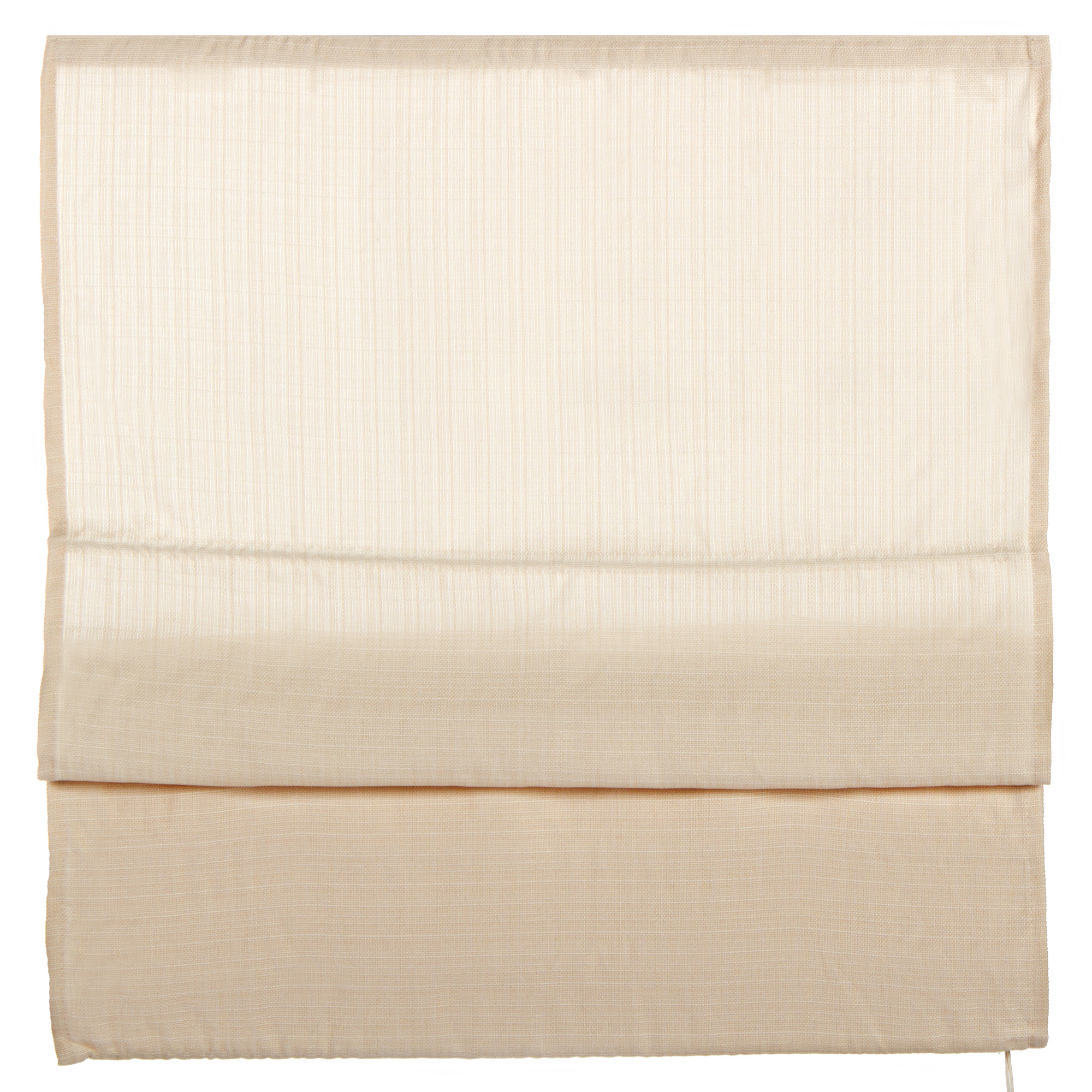 Изображение товара Римские шторы 80х160 см кремовые однотонные легко управляемые со шнуром