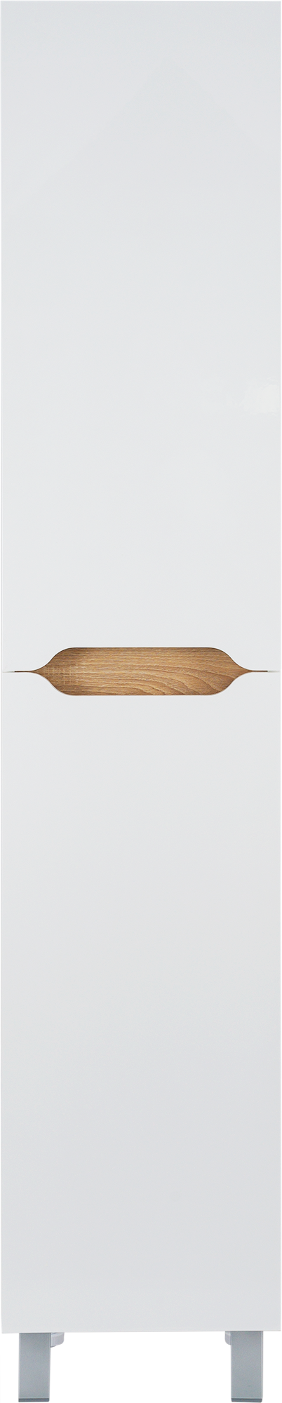 Изображение товара Пенал Руан 35 см белый компактный шкаф для ванной с 2 полками и 2 дверями