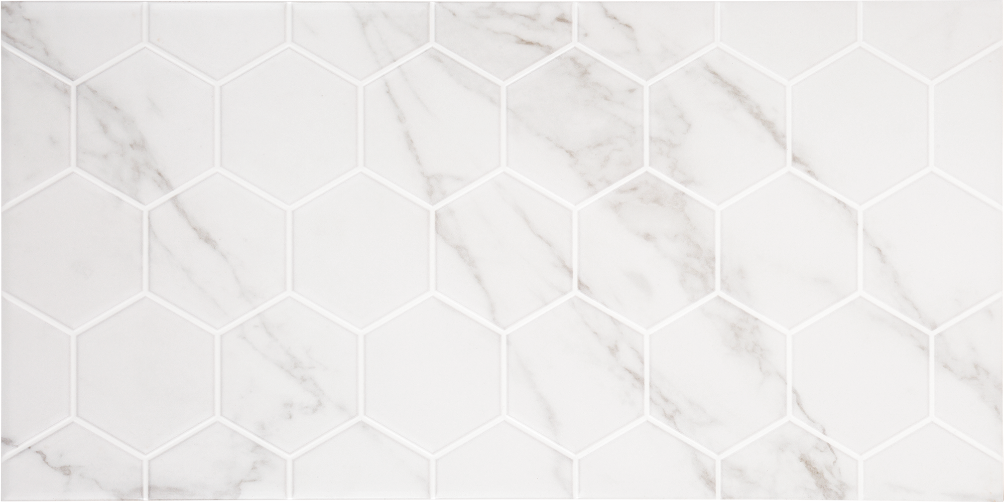 Изображение товара Плитка настенная Marble «Гексо» 60x30 см 1.62 м2 цвет белый матовый