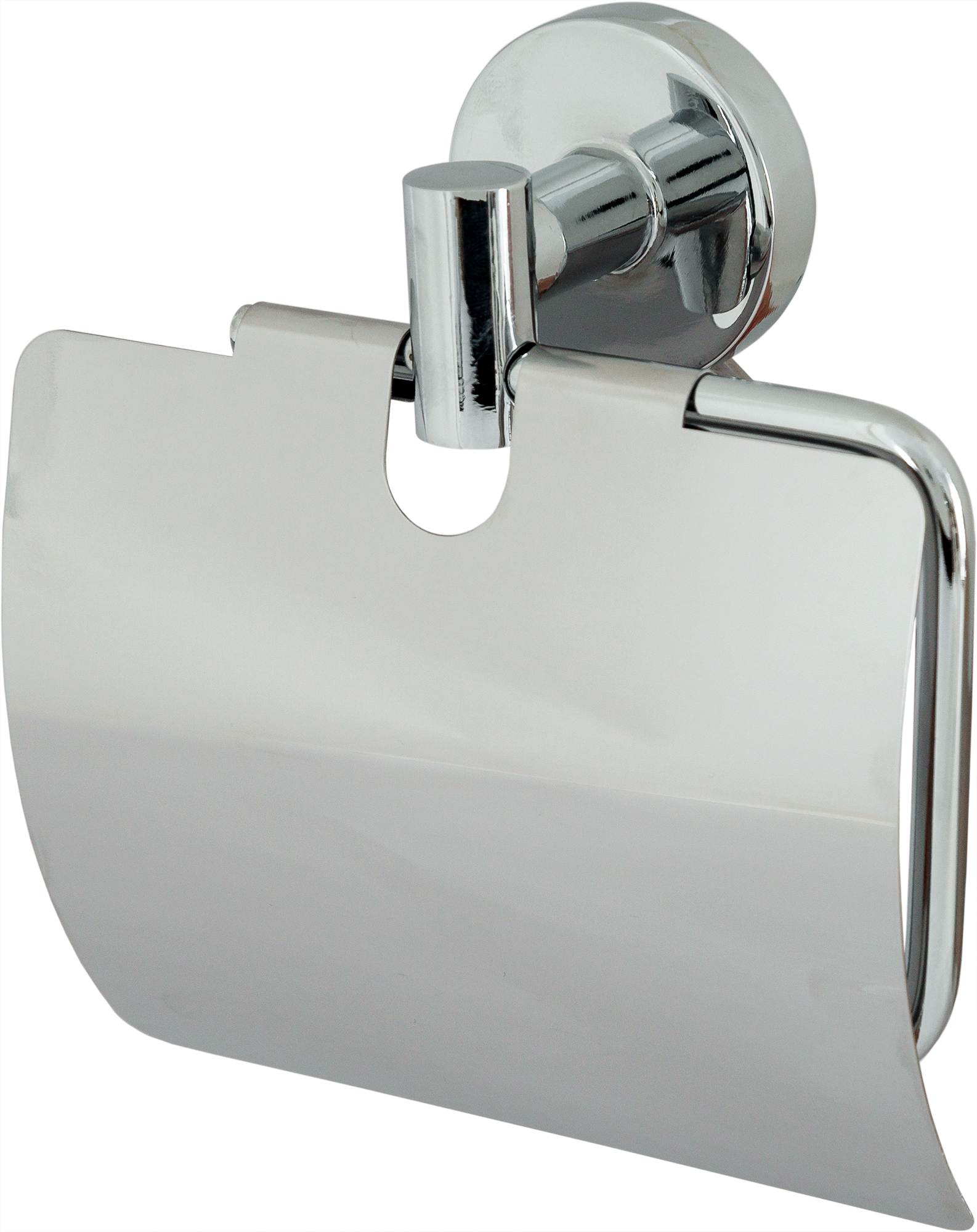 Изображение товара Держатель для туалетной бумаги Mr Penguin «Sonata» с крышкой цвет хром