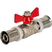 Изображение товара Кран шаровой Valtec PN25 16 мм латунь ручка бабочка