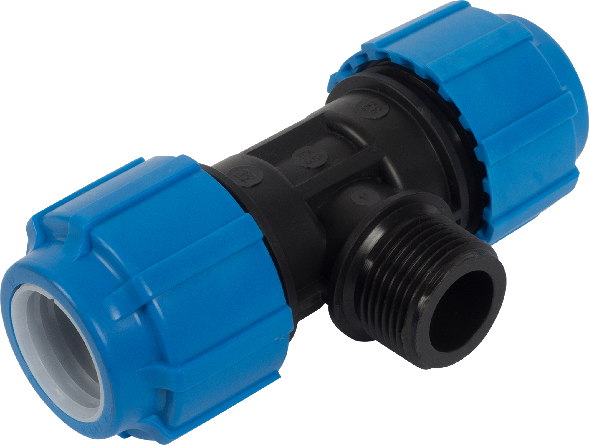 Изображение товара Тройник комбинированный ТПК-Аква 32x1"x32 мм НР полипропилен