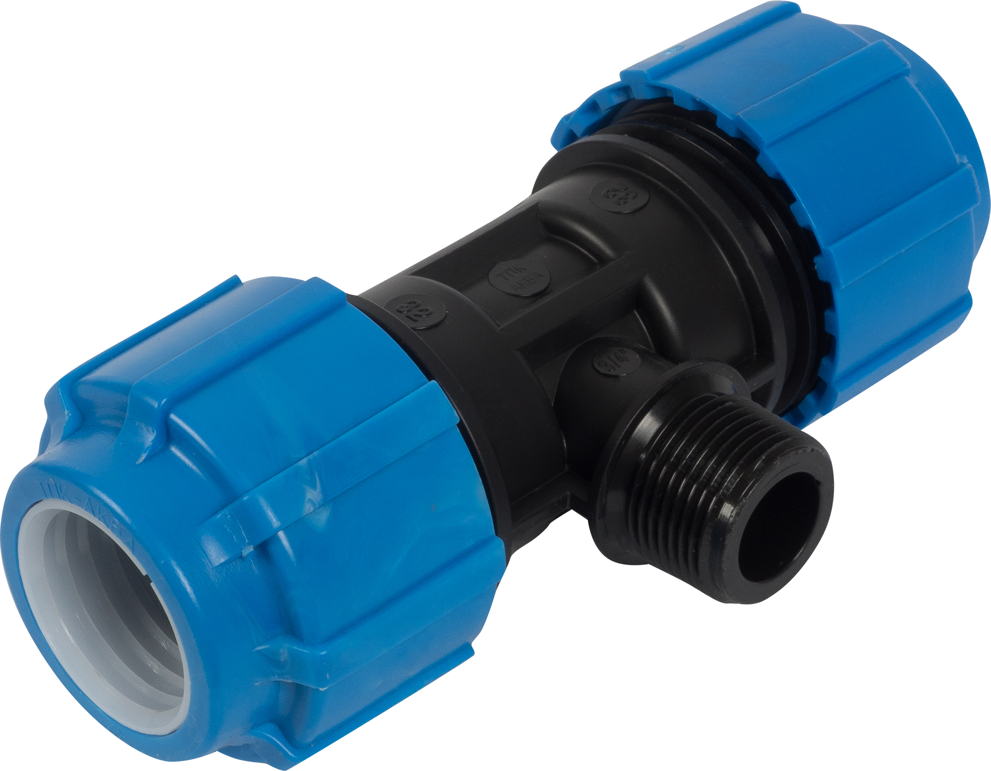 Изображение товара Тройник комбинированный ТПК-Аква 32x3/4"x32 мм для водопровода быстрое соединение