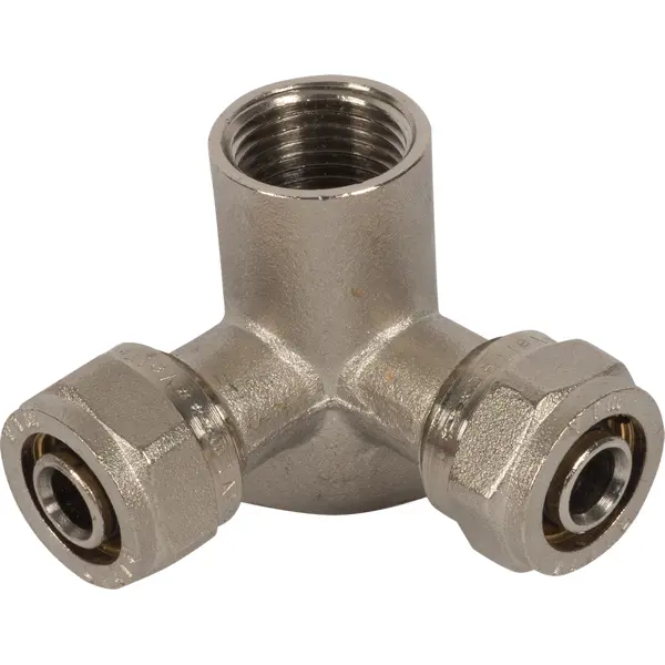 Водорозетка проходная Valtec 1/2"x16 мм ВР латунь VTM.334