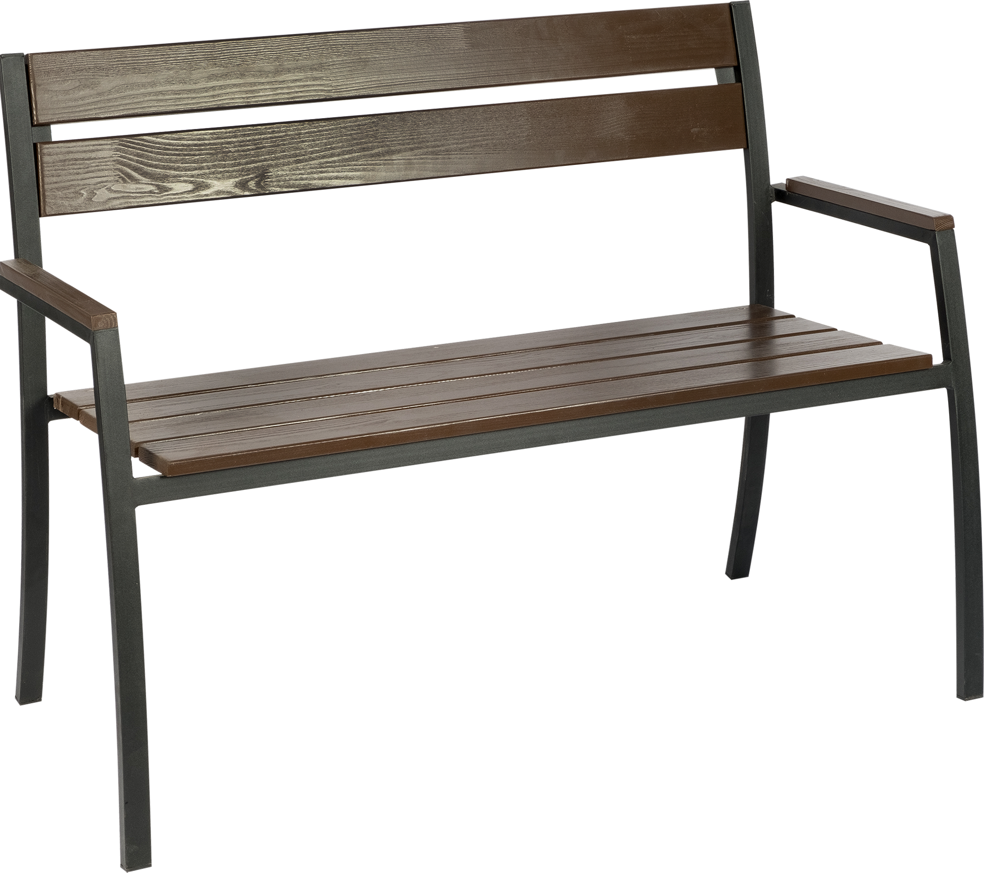 Изображение товара Садовая скамейка Modern M-216 1130x862 мм коричневая, Россия