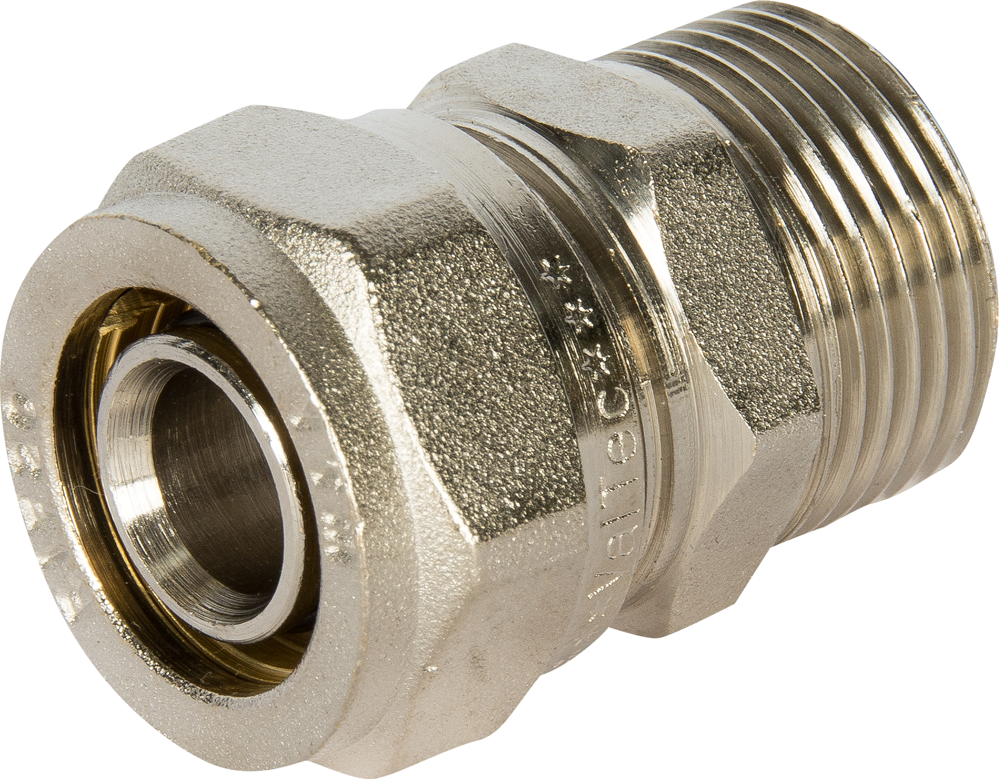 Изображение товара Муфта комбинированная Valtec 3/4"x20 мм НР латунь VTM.301