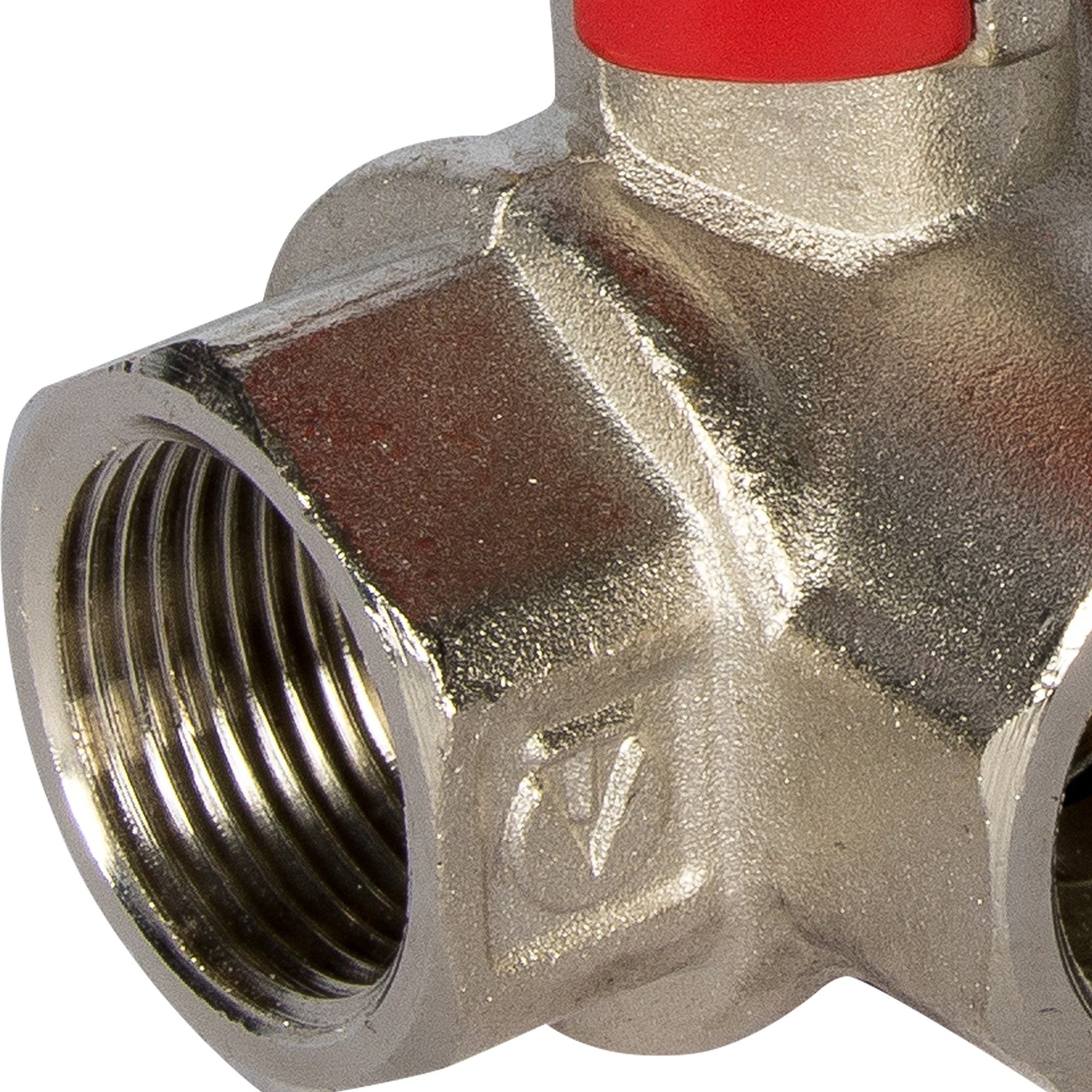 Кран трехходовой L-образный Valtec DN20 PN40 3/4" ВР латунь ручка рычаг - 3